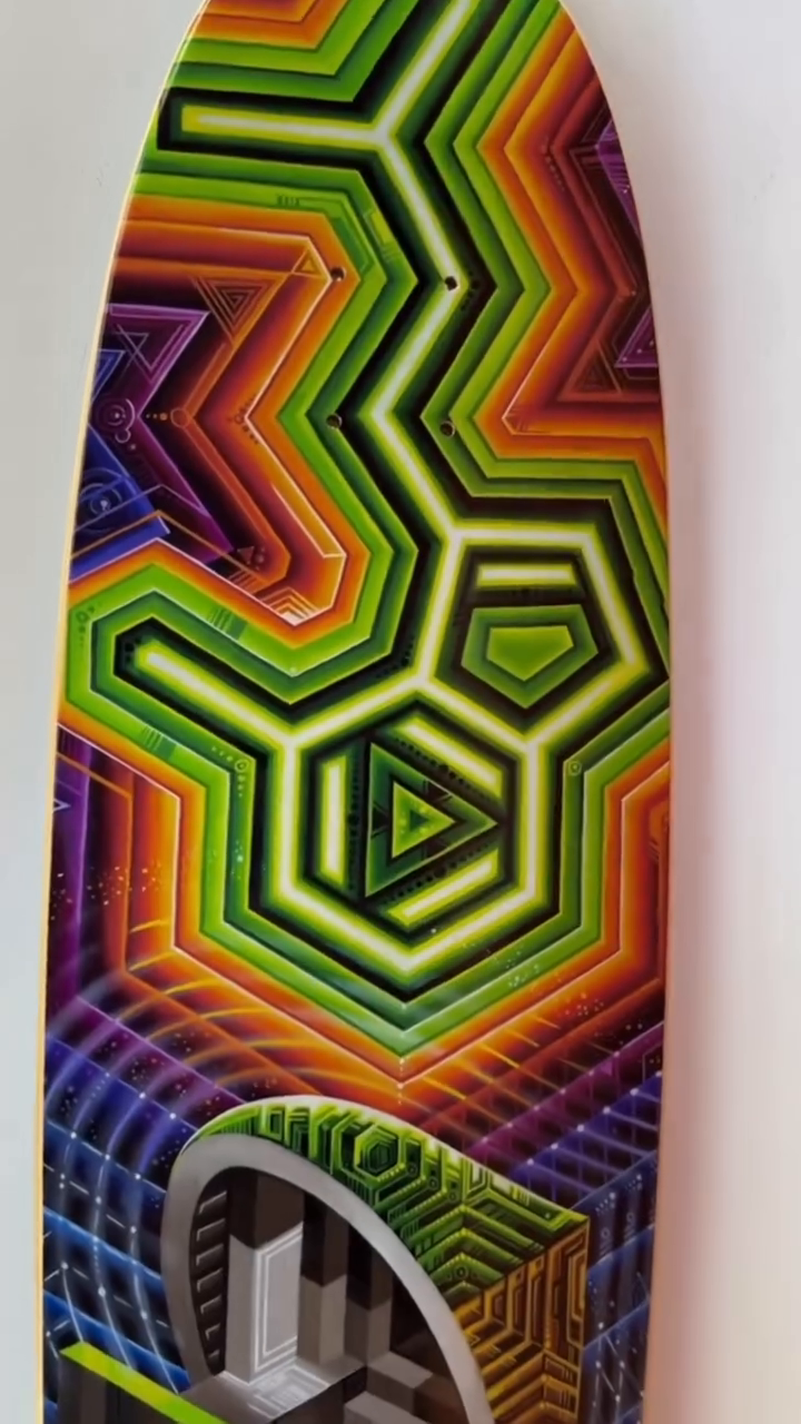 Abstract geometric pattern with architectural elements geometric tattoo by Mike Cole