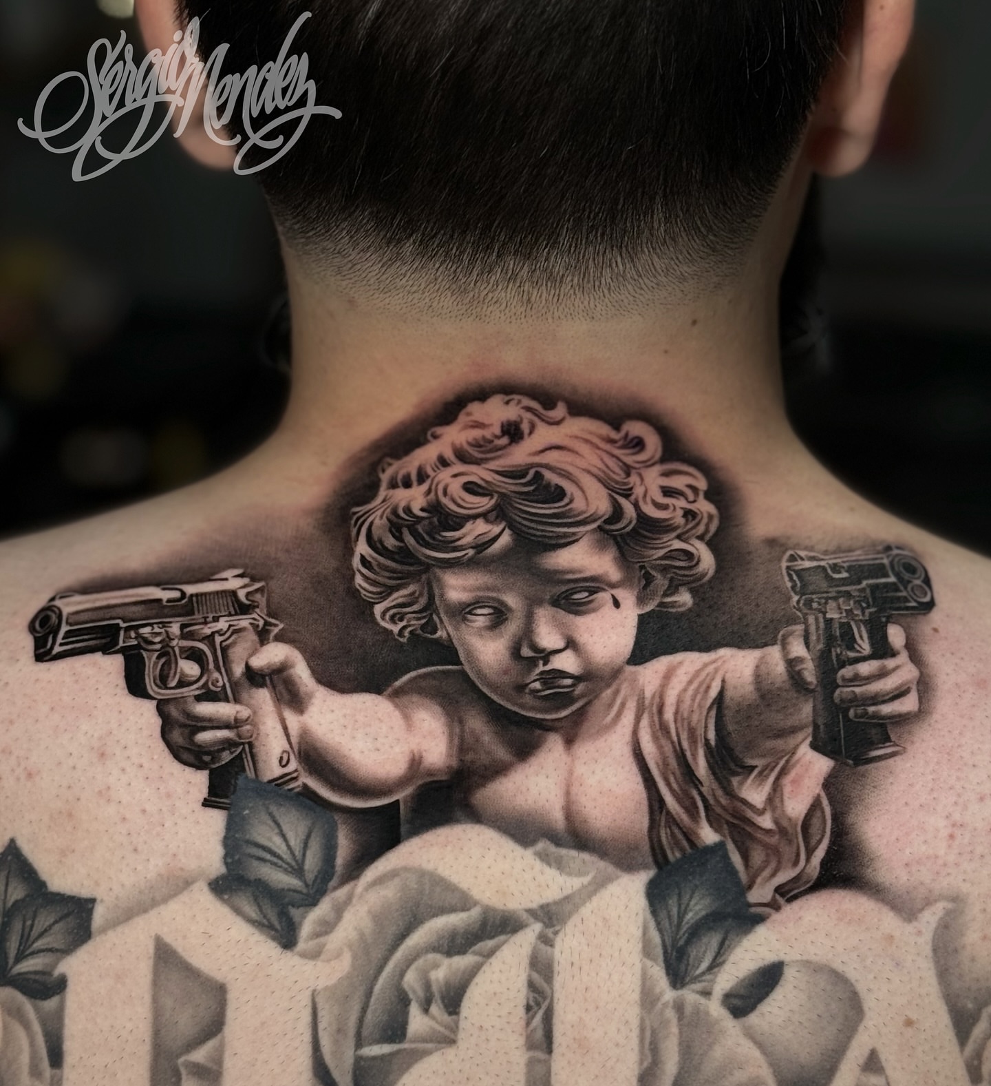 Tattoo by @tattoosbysergiomendez — realism, dotwork
