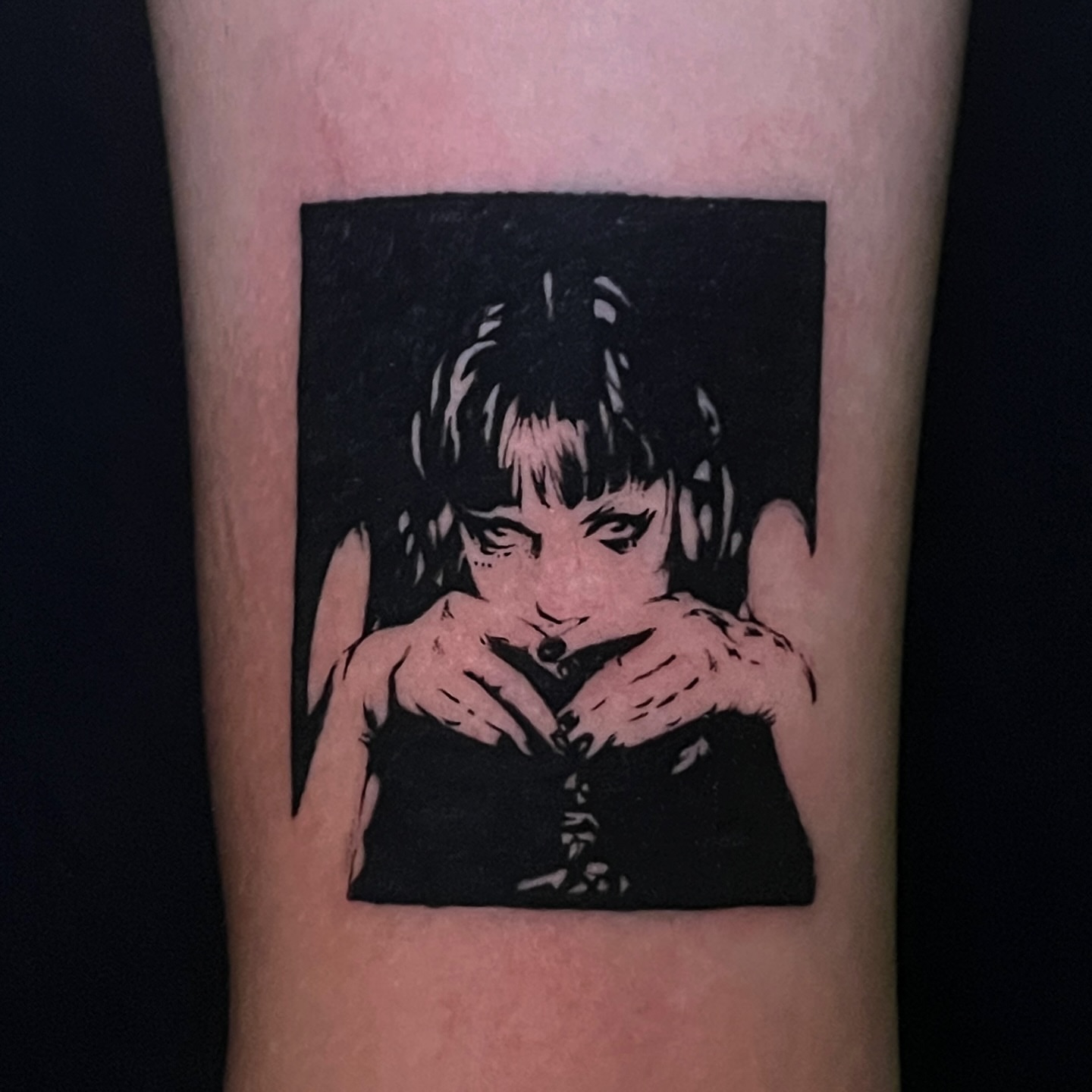Woman black and grey tattoo on the forearm by Koreatattoo Seoultattoo hongdaetattoo 서울타투