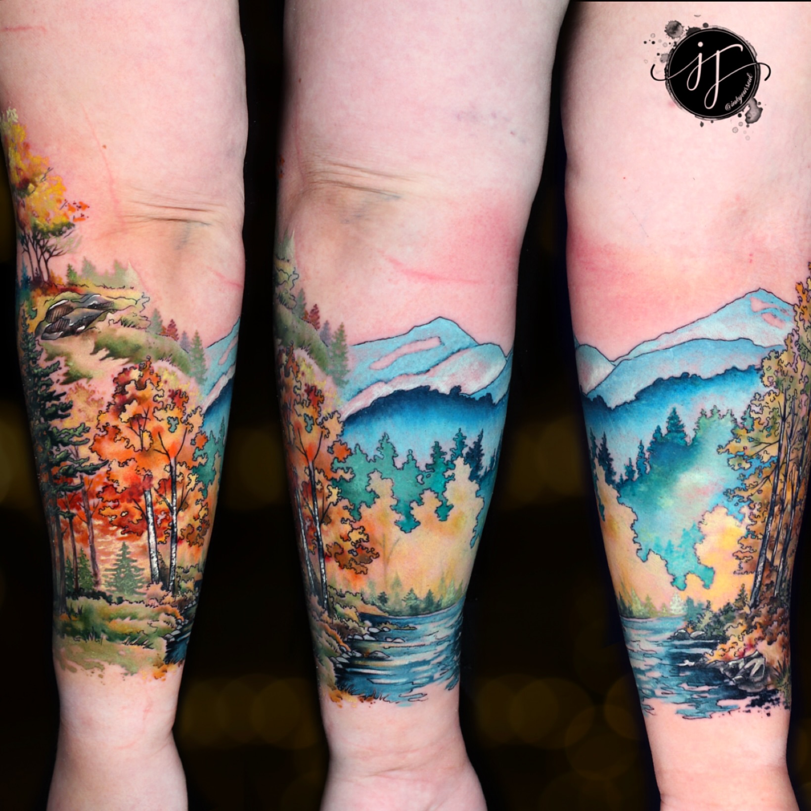 Tattoo by @inkyoursoul — watercolor