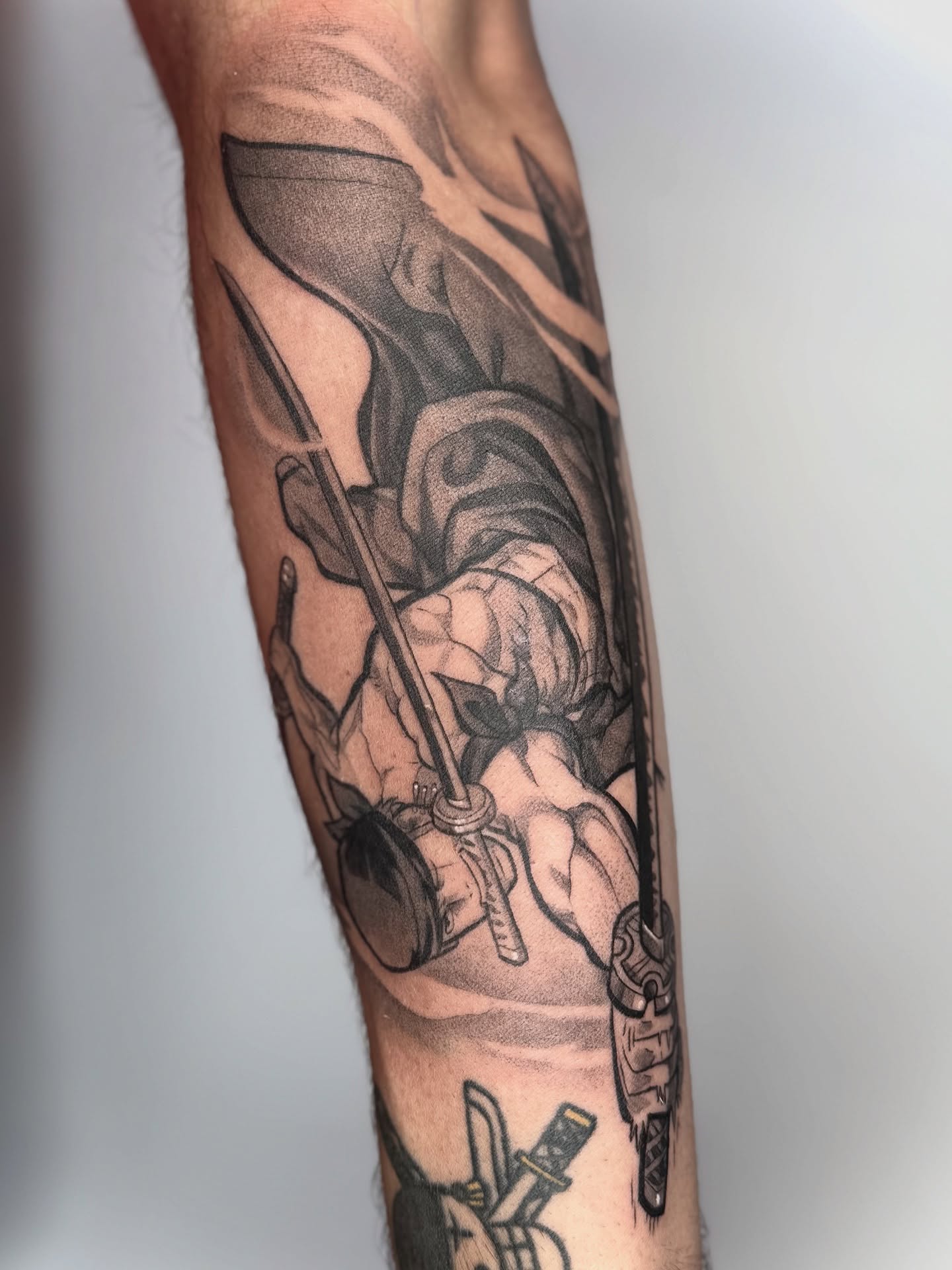 Tattoo by @abryvtattoos — black_and_grey, realism