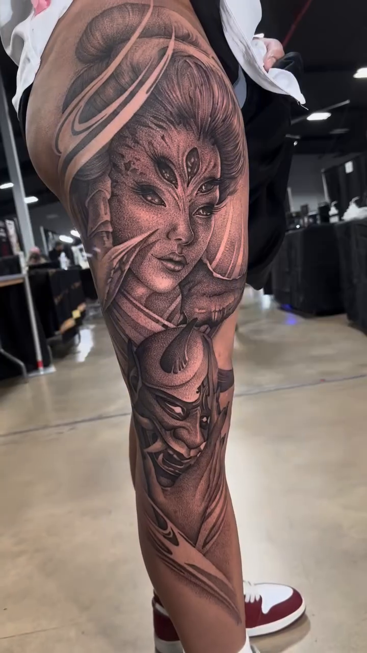 Tattoo by @dragonink.tattoos — realism, black_and_grey