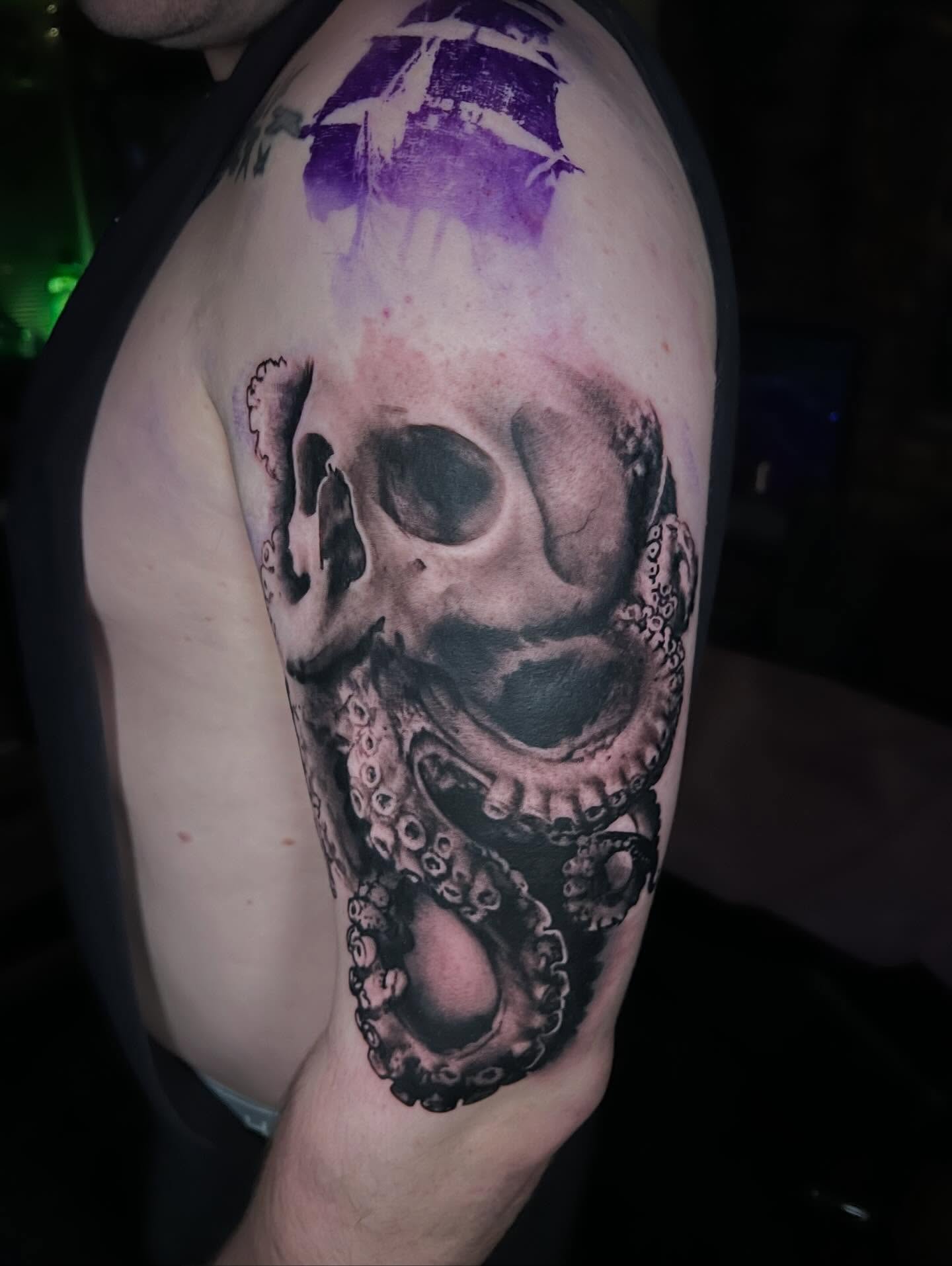 Tattoo by @chowdahbowl — realism, dark_realism