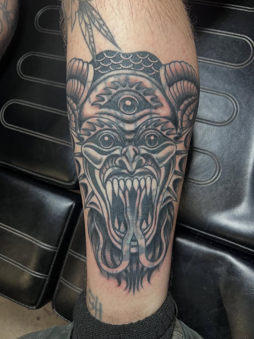 Tattoo by @tattoosbysierranicolemn — black_and_grey, dark_realism