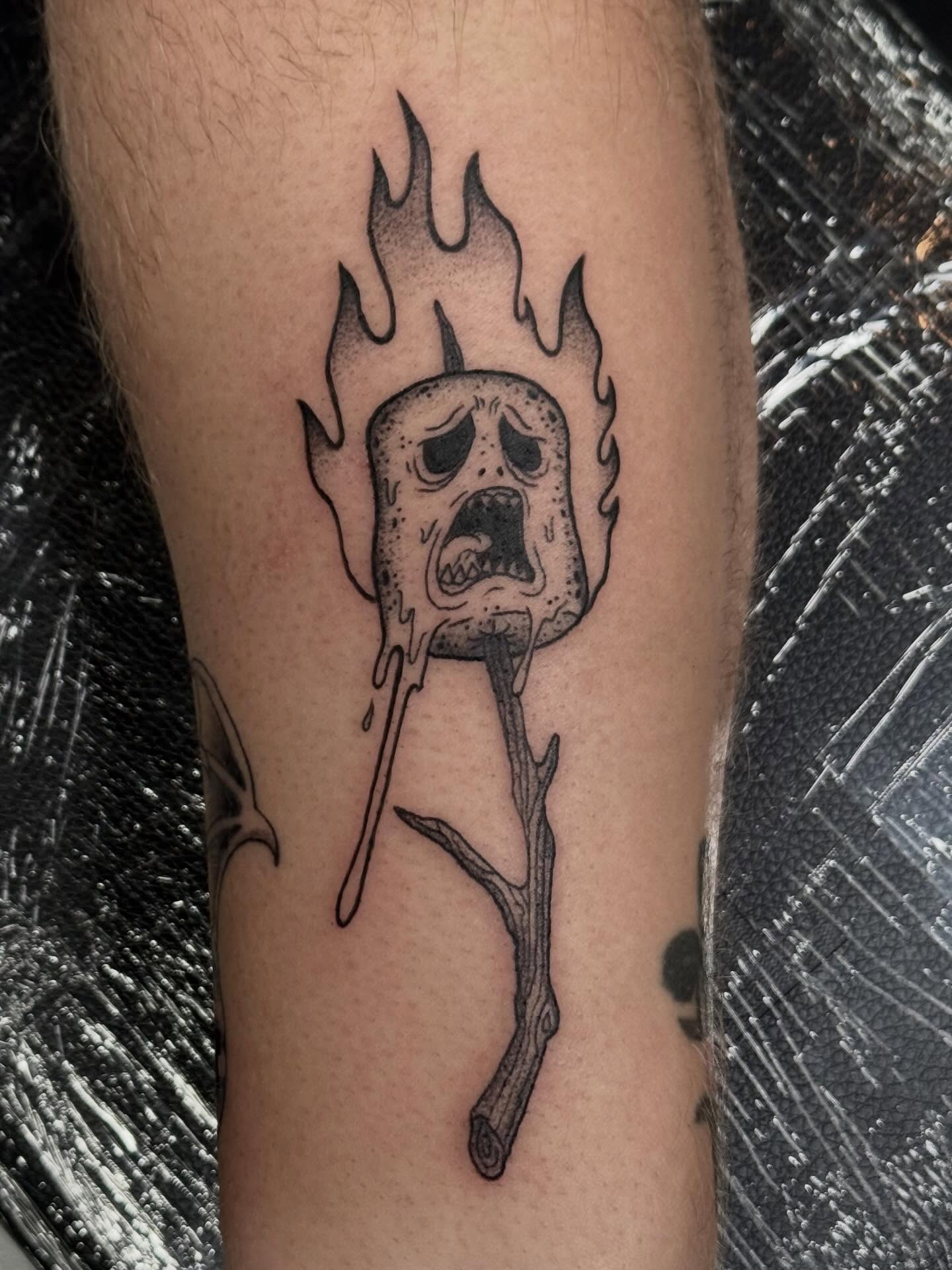 Tattoo by @hardcore.crybaby — black_and_grey, realism