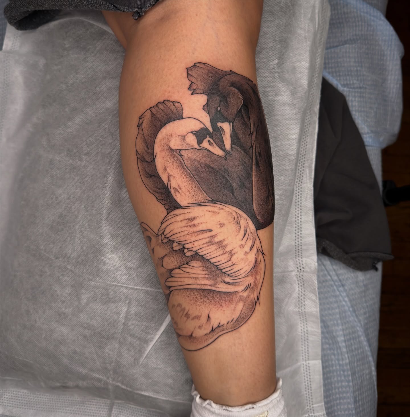 Tattoo by @juleghoul — realism, black_and_grey