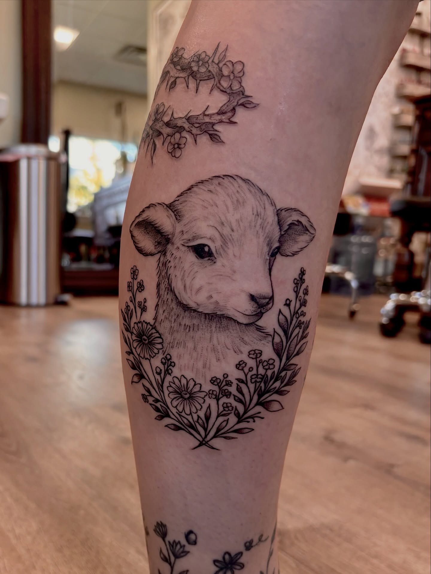 Tattoo by @sagerayink — black_and_grey, realism