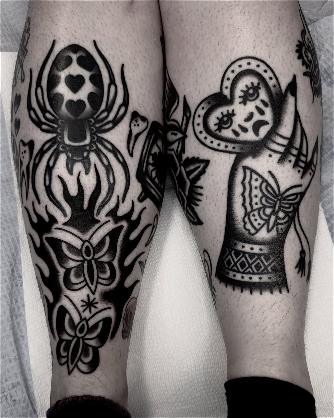Tattoo by @reid.tattoos — american_traditional, black_and_grey