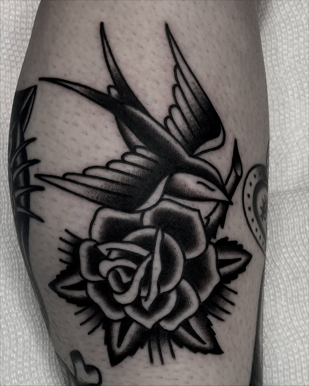 Tattoo by @reid.tattoos — american_traditional, black_and_grey