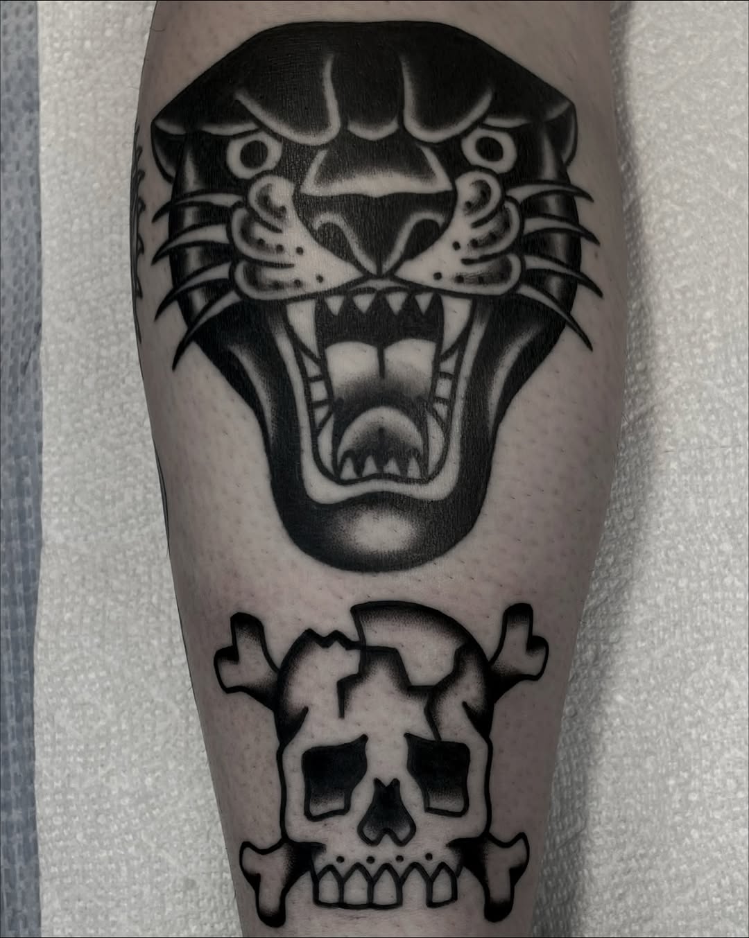 Tattoo by @reid.tattoos — american_traditional, black_and_grey