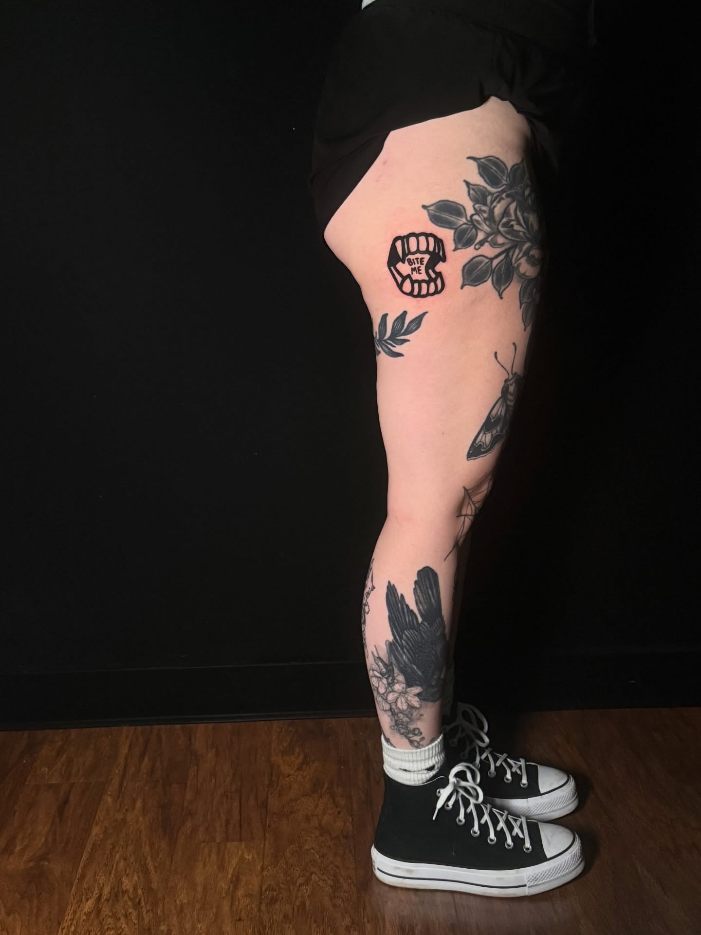 Tattoo by @bunny_and_the_echomen — black_and_grey