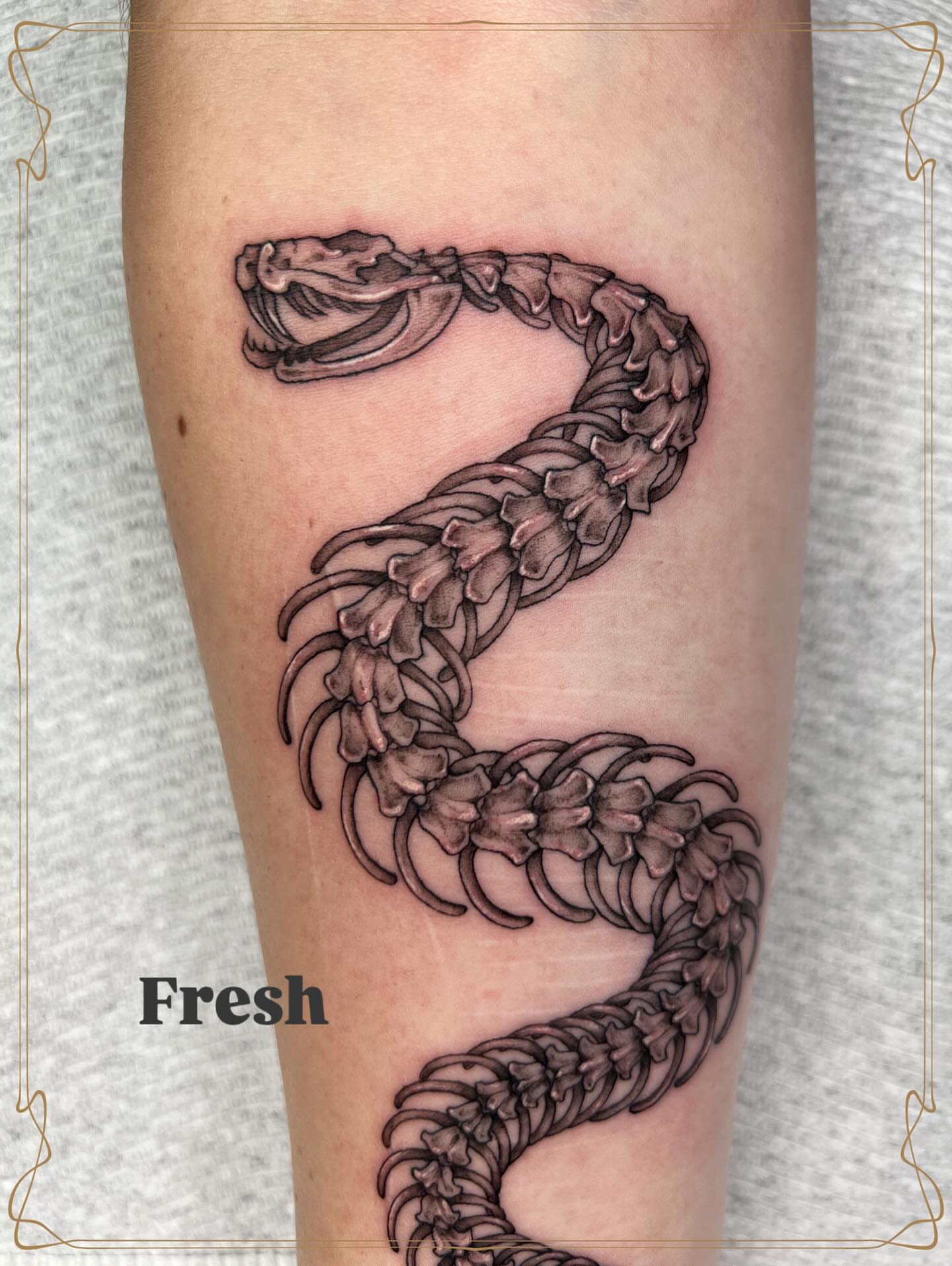 Tattoo by @severinblacktattoo — black_and_grey