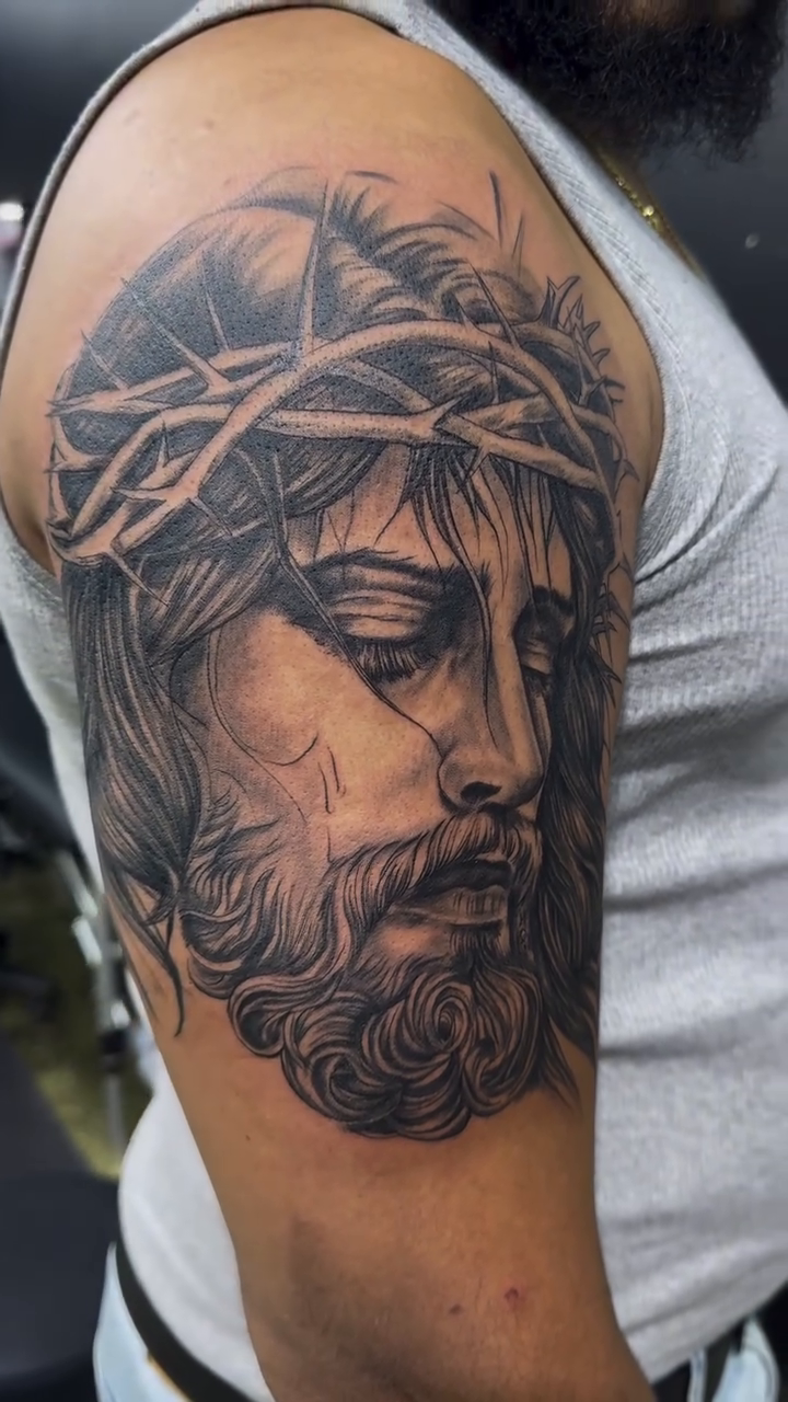 Tattoo by @og_tattoos_ — realism, black_and_grey