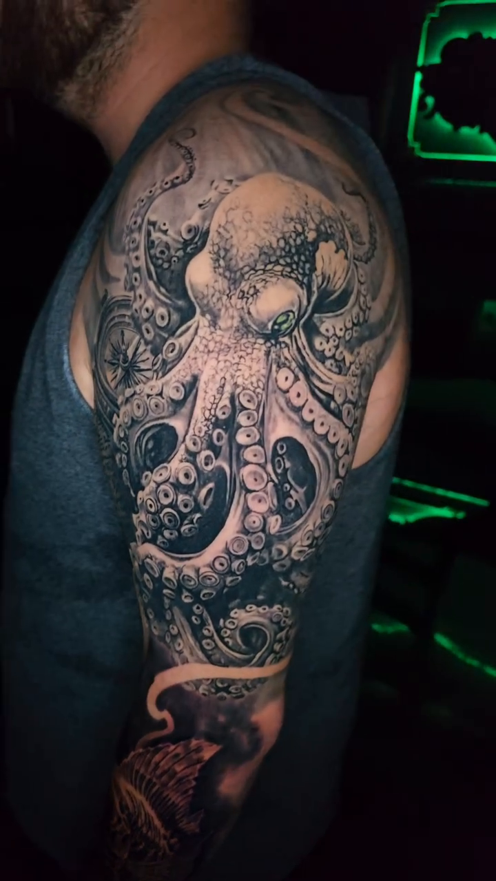 Tattoo by @47inked — black_and_grey, realism