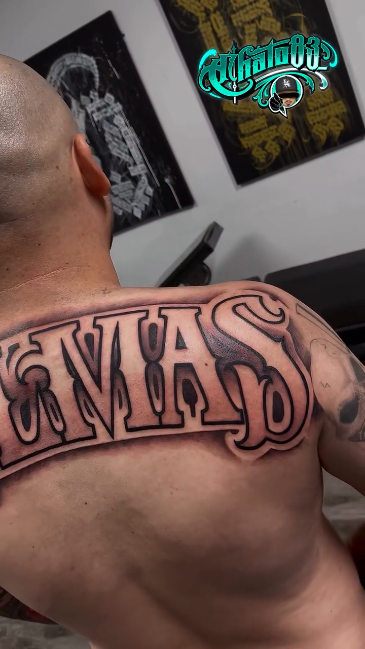 Tattoo by @chato83_ — lettering_script
