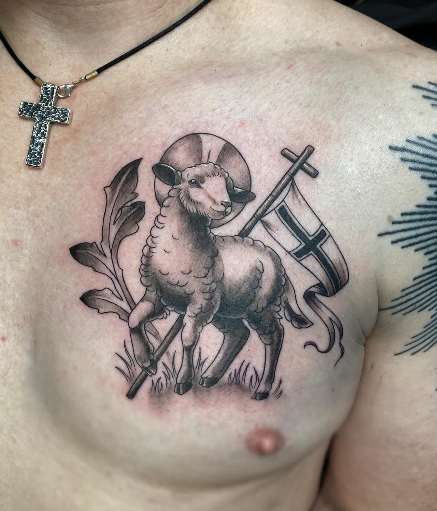 Tattoo by @tatcaviar — black_and_grey