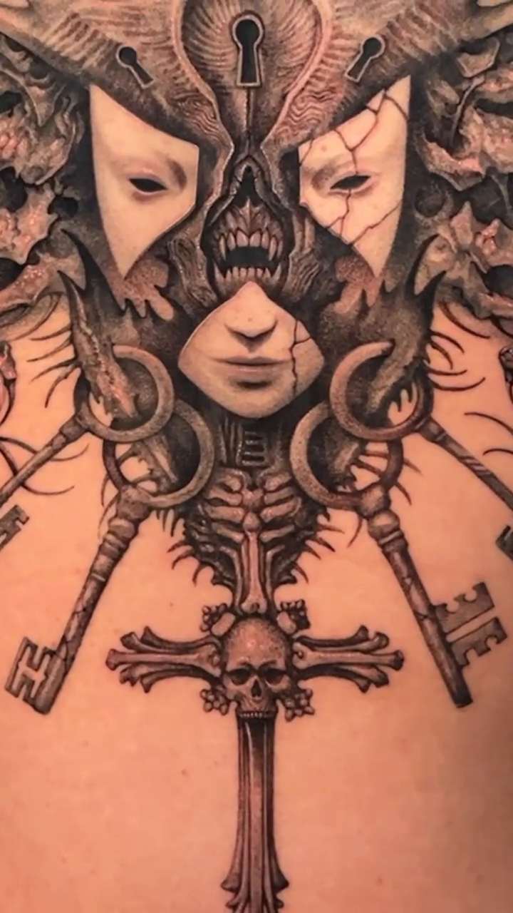 Tattoo by @t.arttoo_jerah — dark_realism, black_and_grey