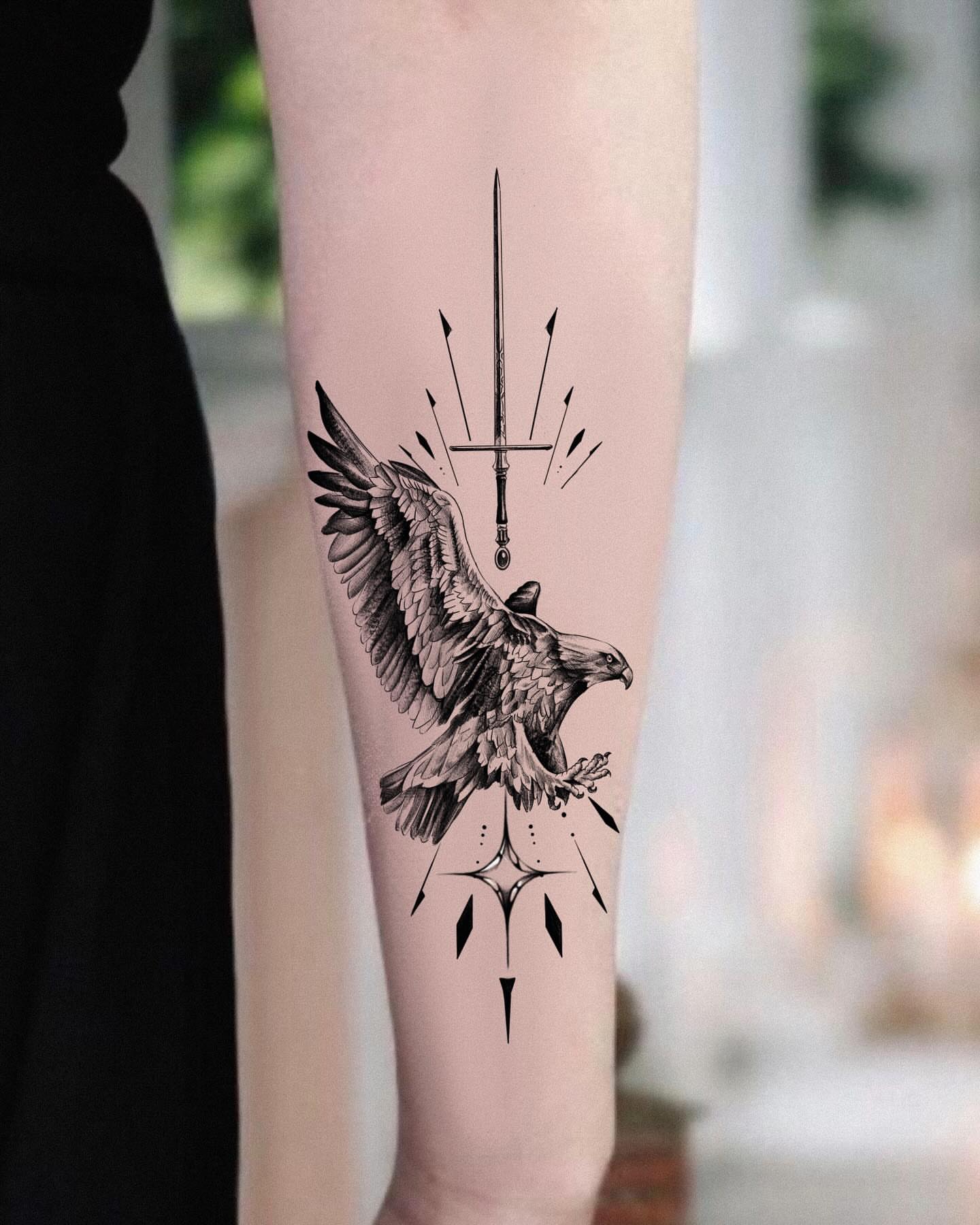 Tattoo by @dw_tattooer — black_and_grey, geometric