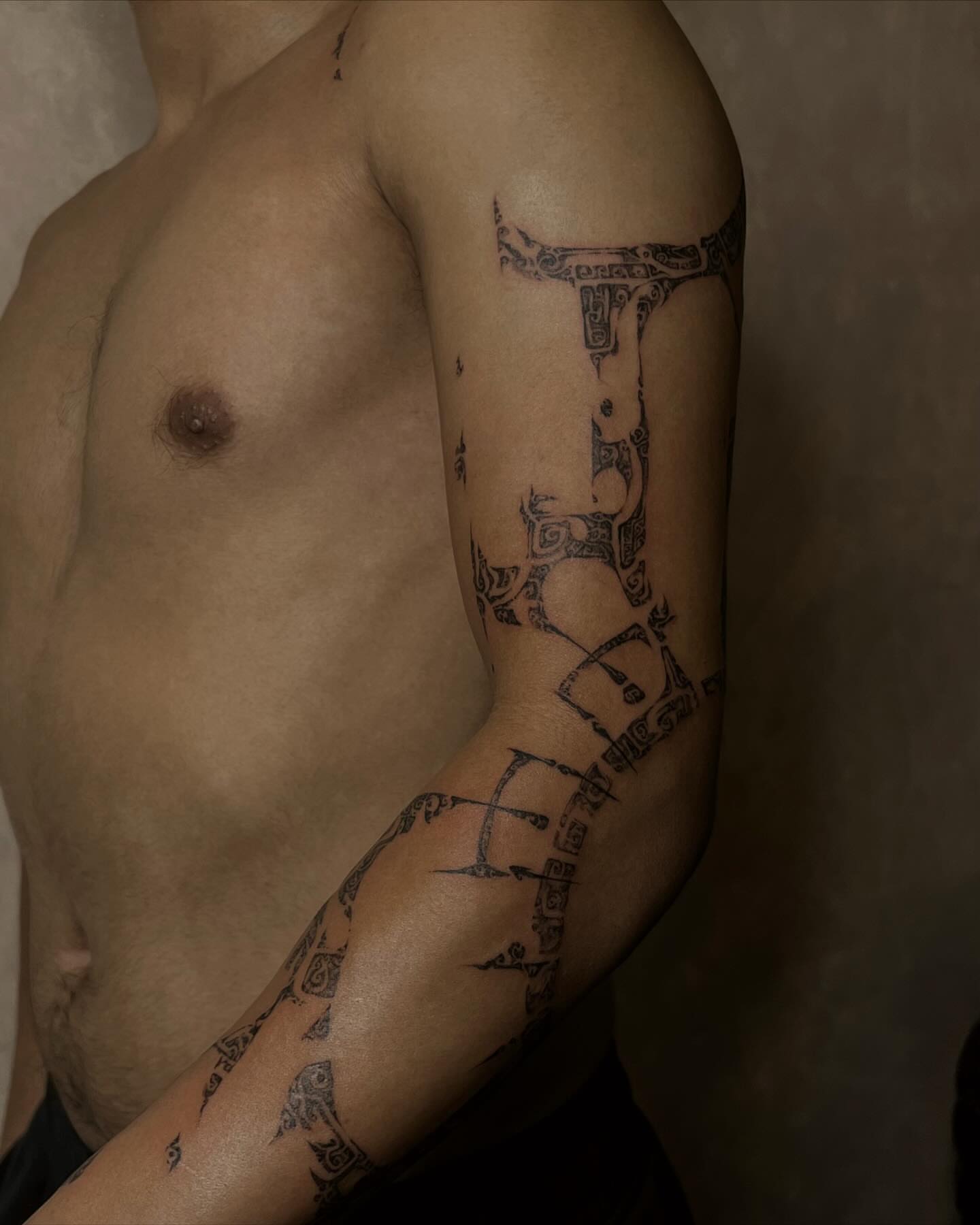 Tattoo by @orbritual — tribal