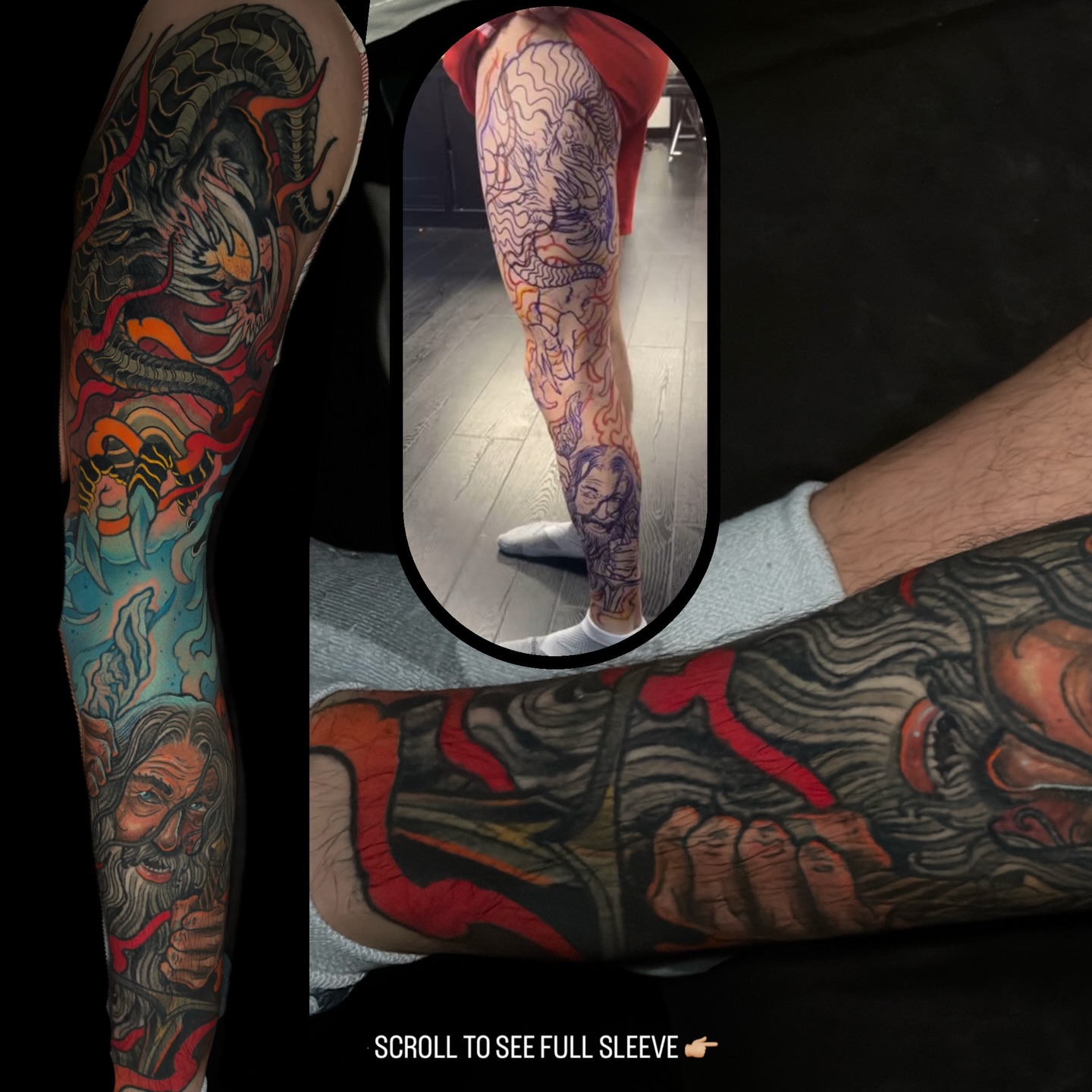Tattoo by @chance_tattoos — american_traditional, japanese_irezumi