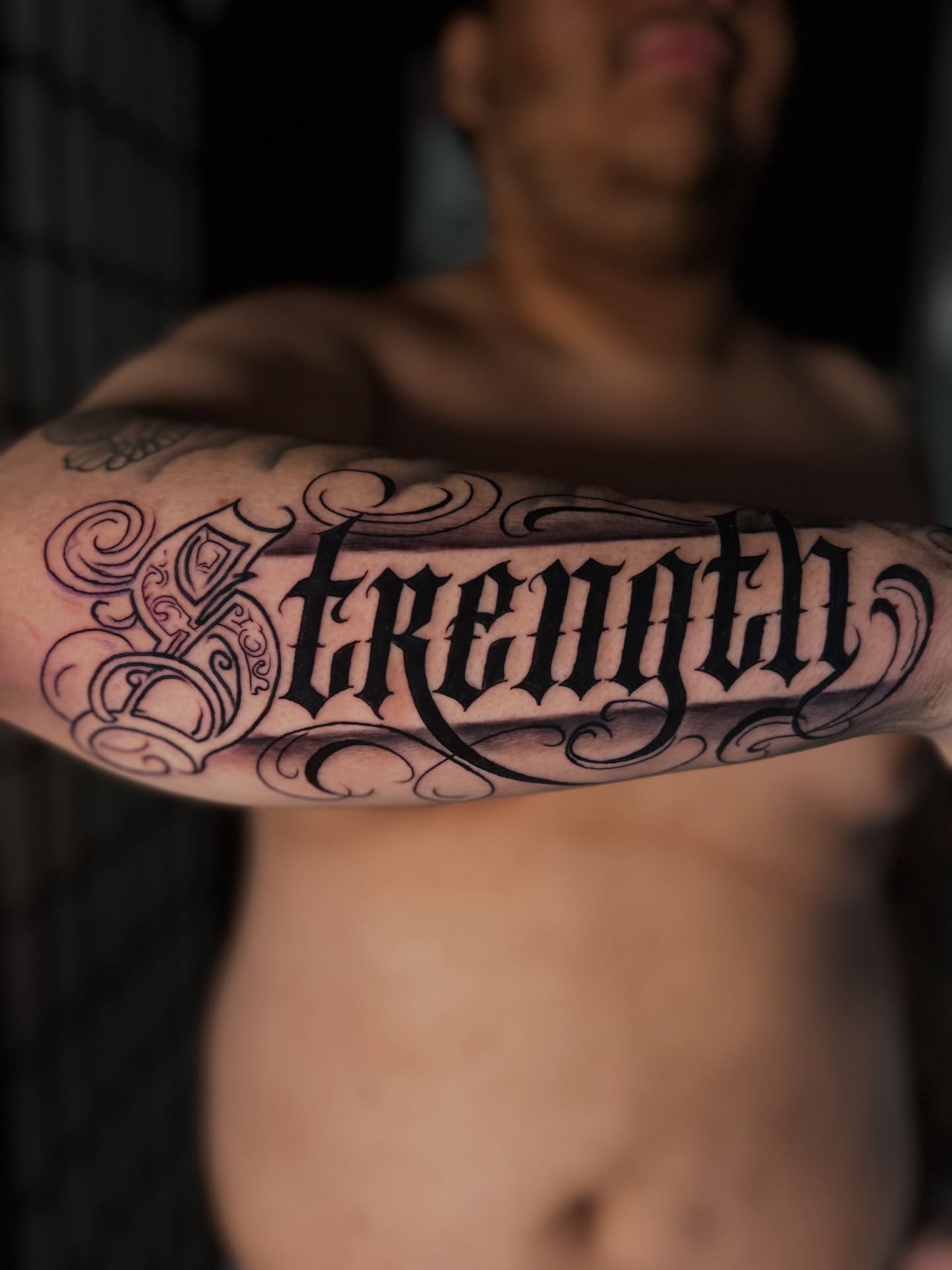 Tattoo by @mz_tattoony — lettering_script