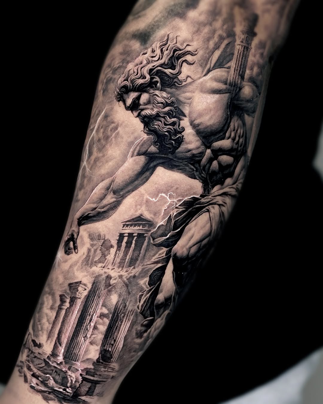 Tattoo by @umzii__tattoo β realism, black_and_grey