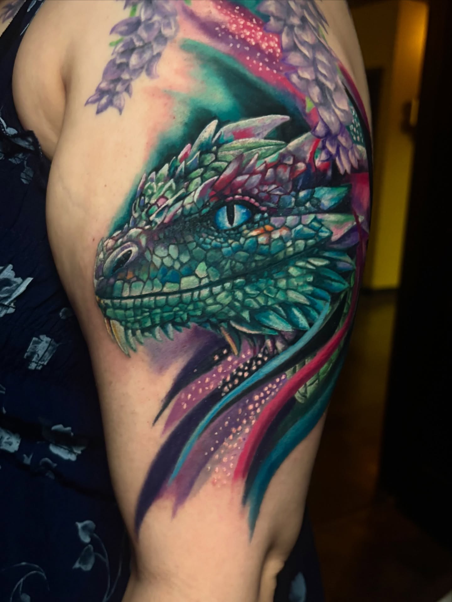 Tattoo by @mlombardiart — realism, watercolor