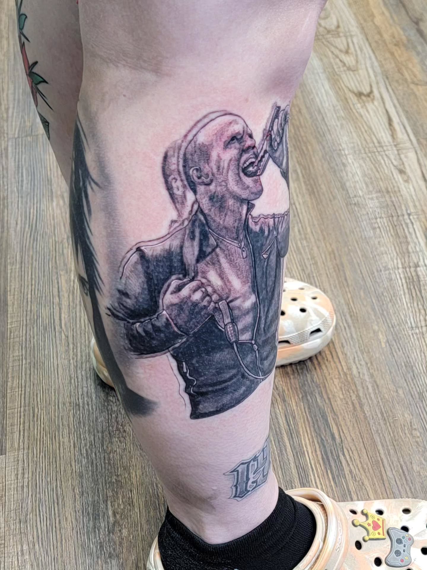 Tattoo by @hatchetfoot_art — realism, black_and_grey
