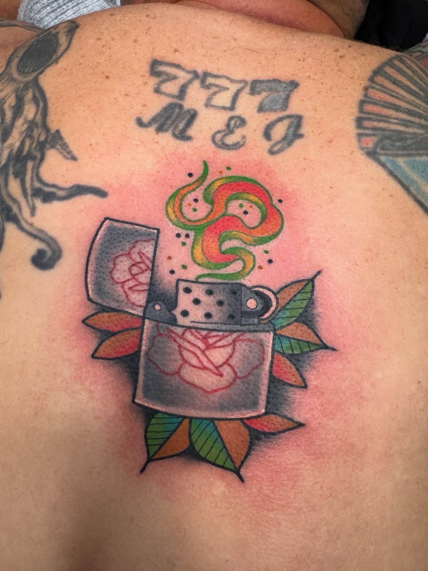 Tattoo by @mighty_chrispins — dotwork, realism