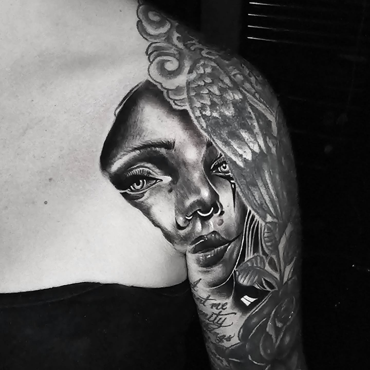 Tattoo by @ericbadantattoos โ black_and_grey, realism