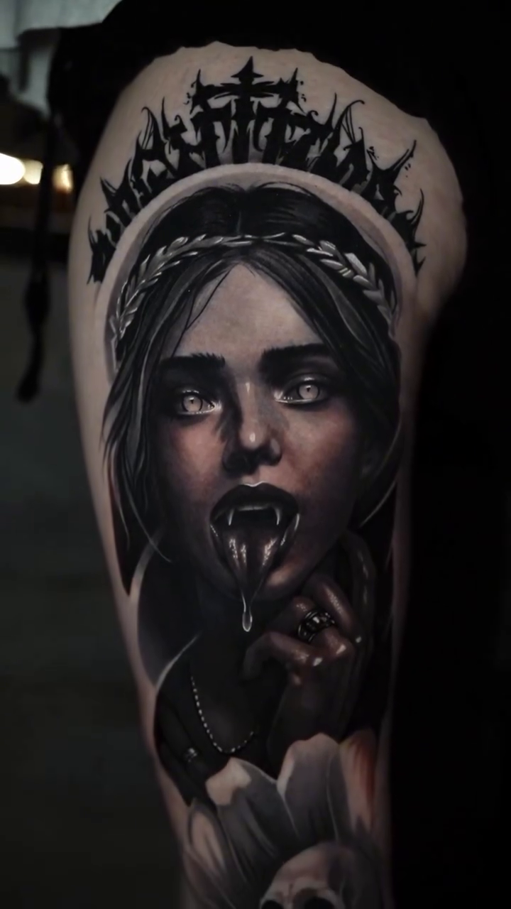 Tattoo by @nebesnuy_art — realism, dark_realism