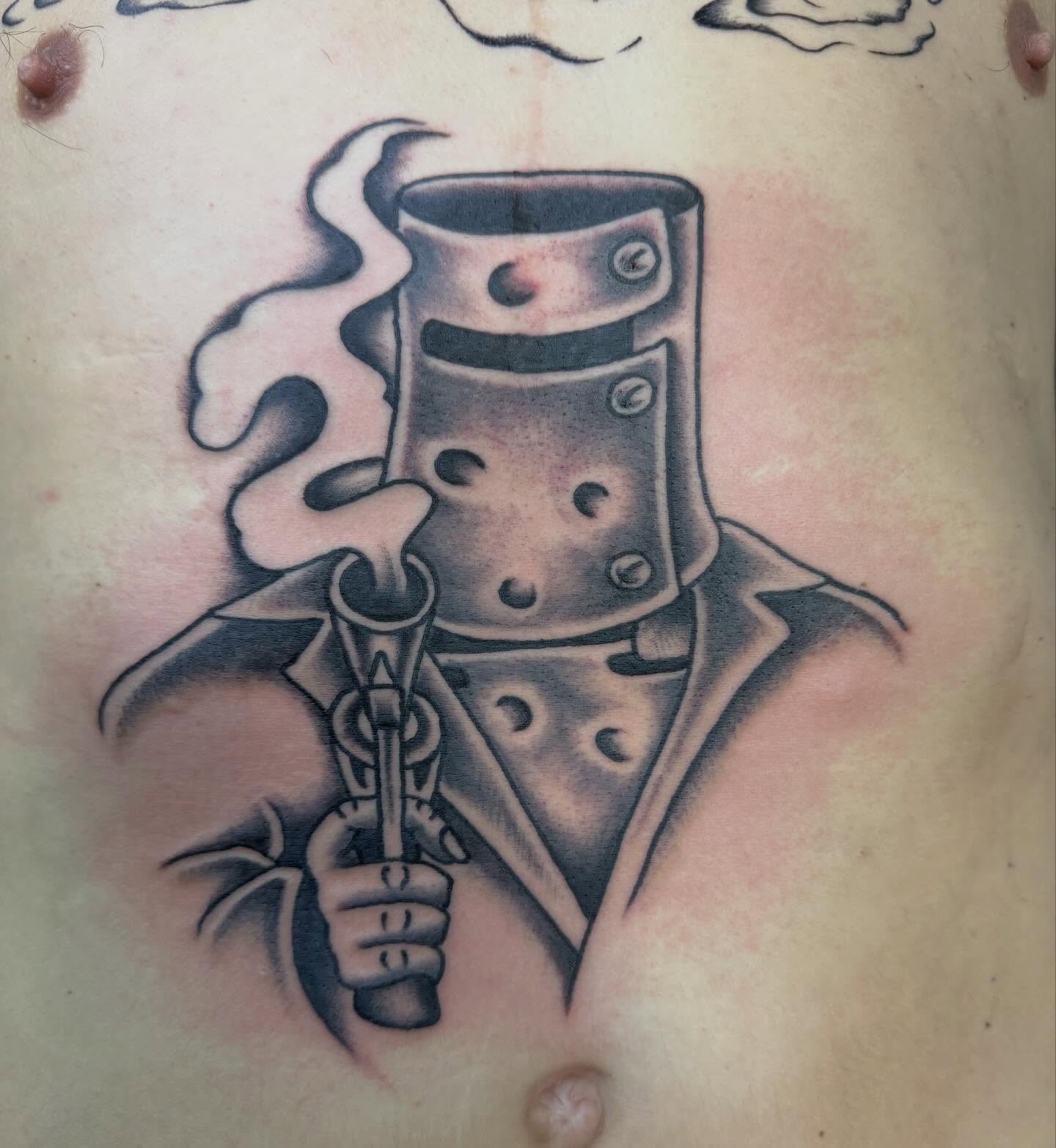 Tattoo by @tattooskii — black_and_grey
