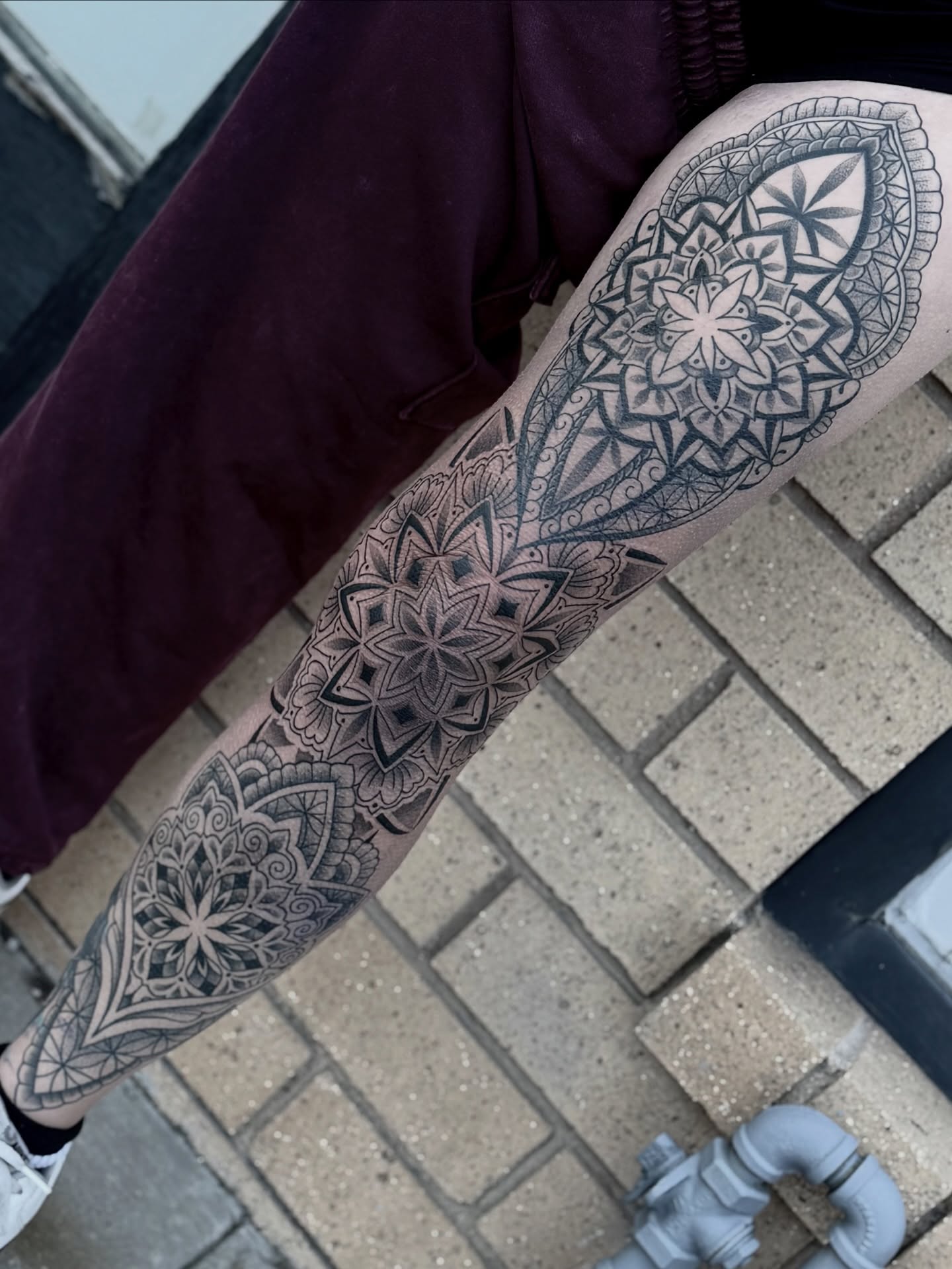 Mandala geometric tattoo on the forearm by ♡ Erika Soya ♡