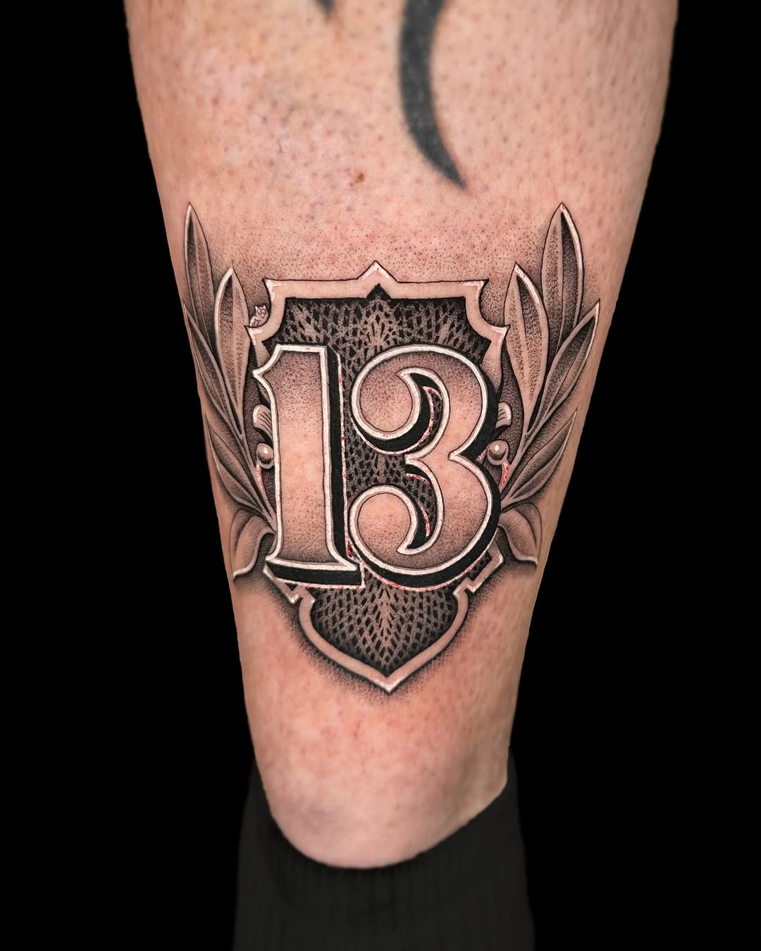 Tattoo by @mikesledz — black_and_grey, ornamental