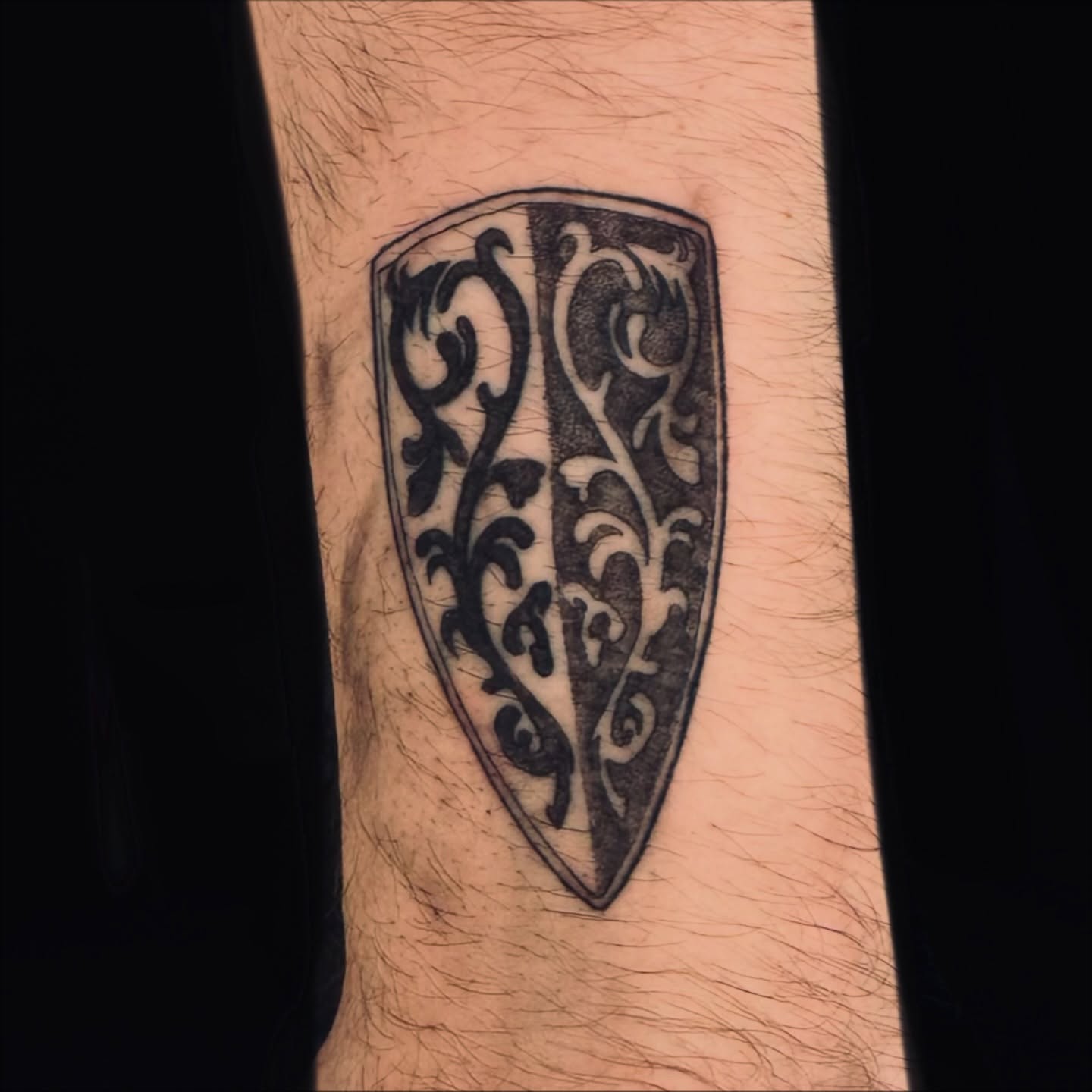 Tattoo by @astrochocobo — black_and_grey