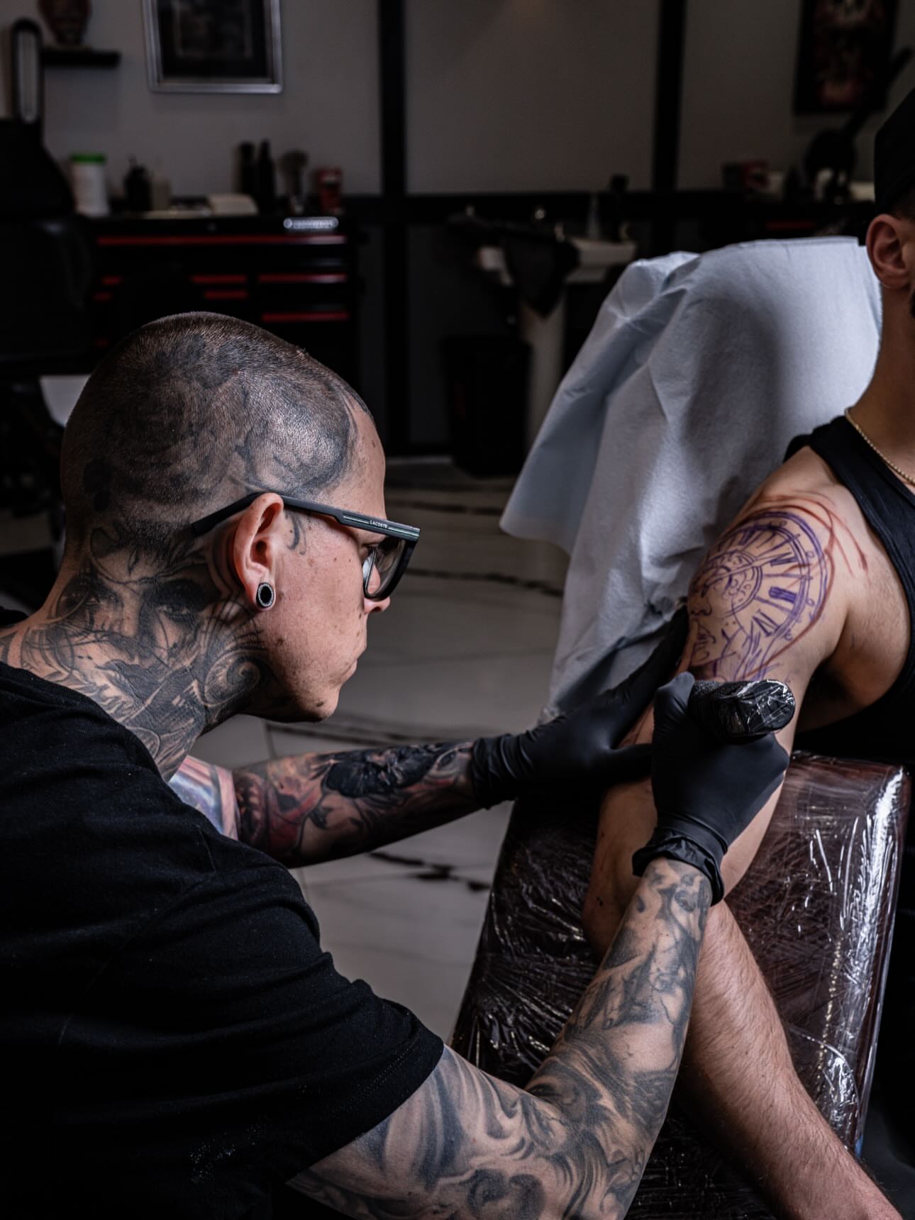 Tattoo by @dannylepore — black_and_grey