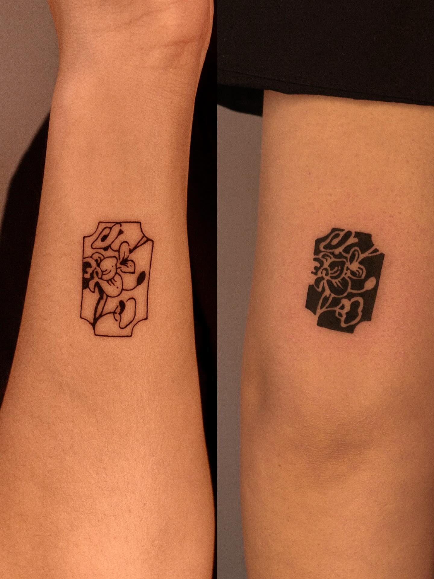 Floral design black and grey tattoo on the forearm by ❖ Tomi ❖
