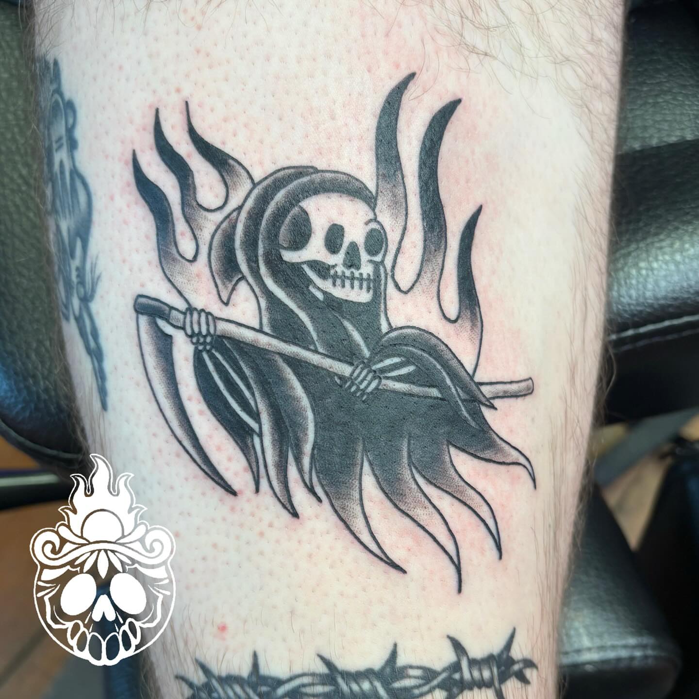 Tattoo by @nate_shahan — black_and_grey