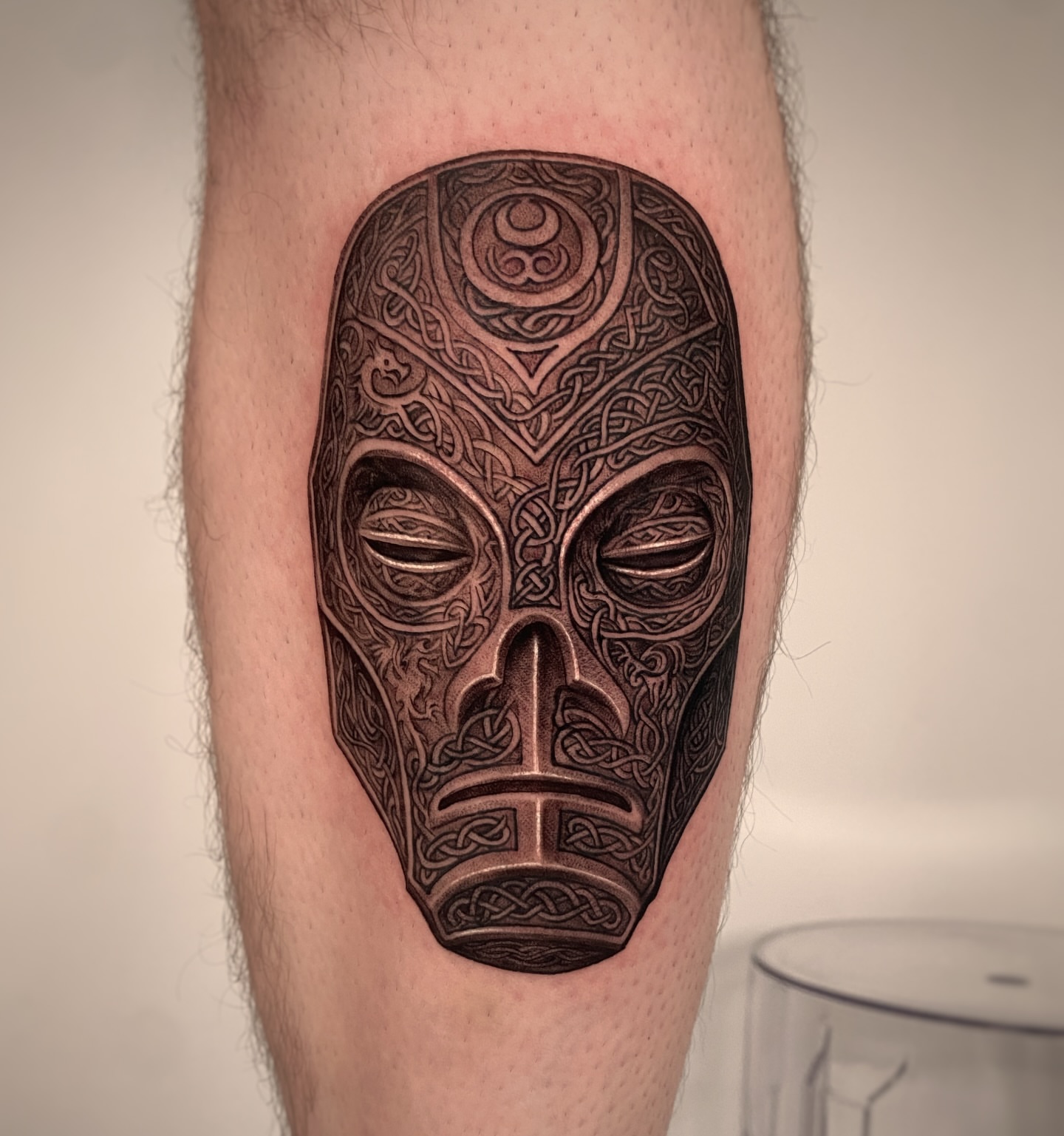 Tattoo by @august_tattooer — black_and_grey, geometric