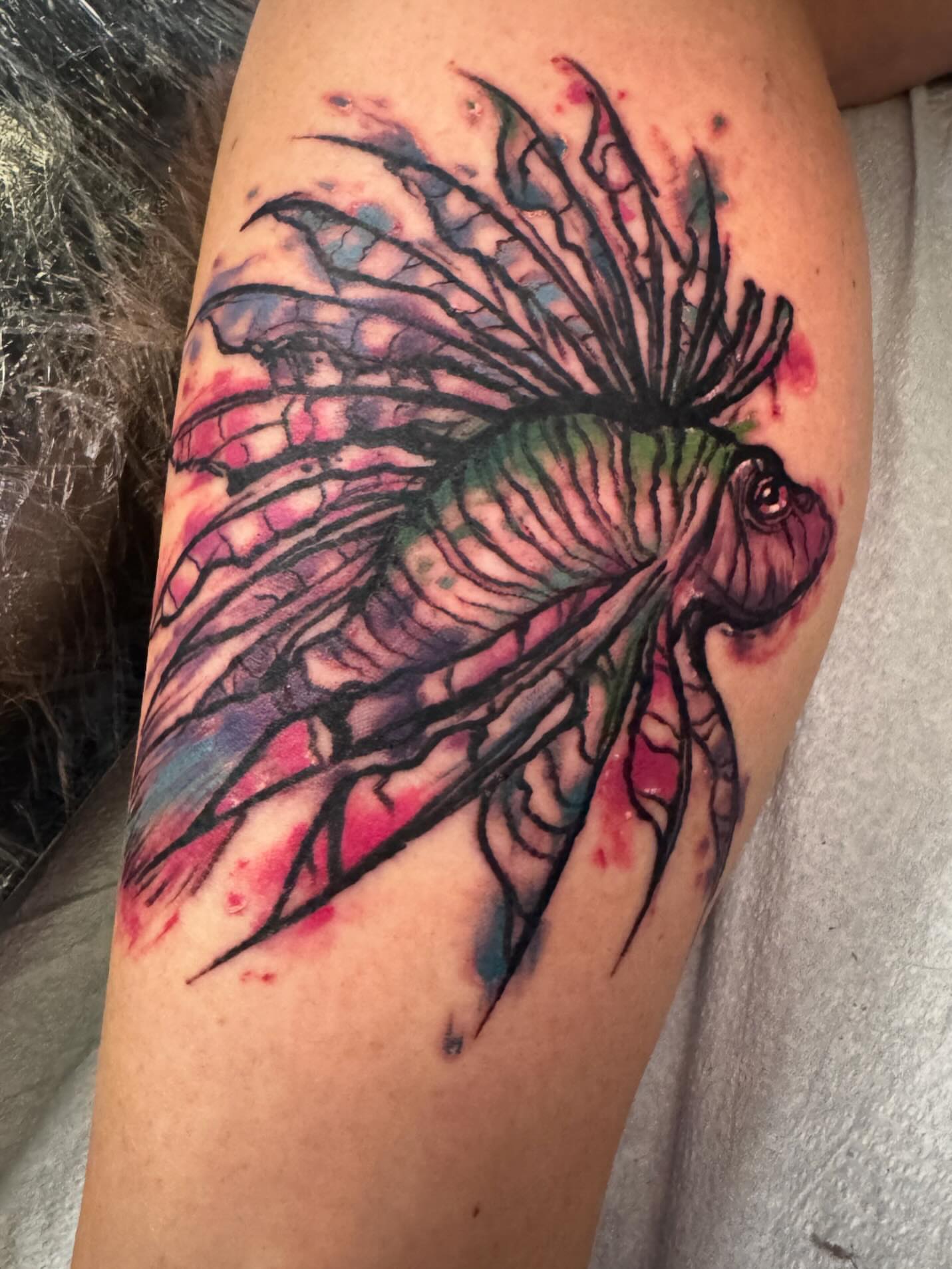 Tattoo by @greenkodi — watercolor