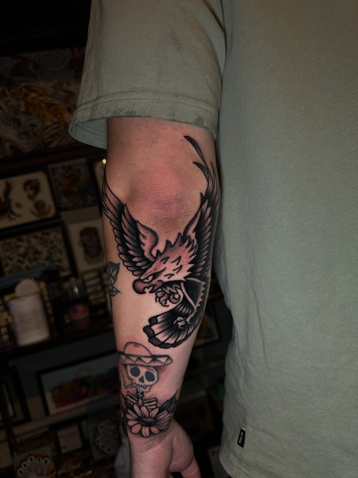 Tattoo by @mattryantattooer — american_traditional, black_and_grey