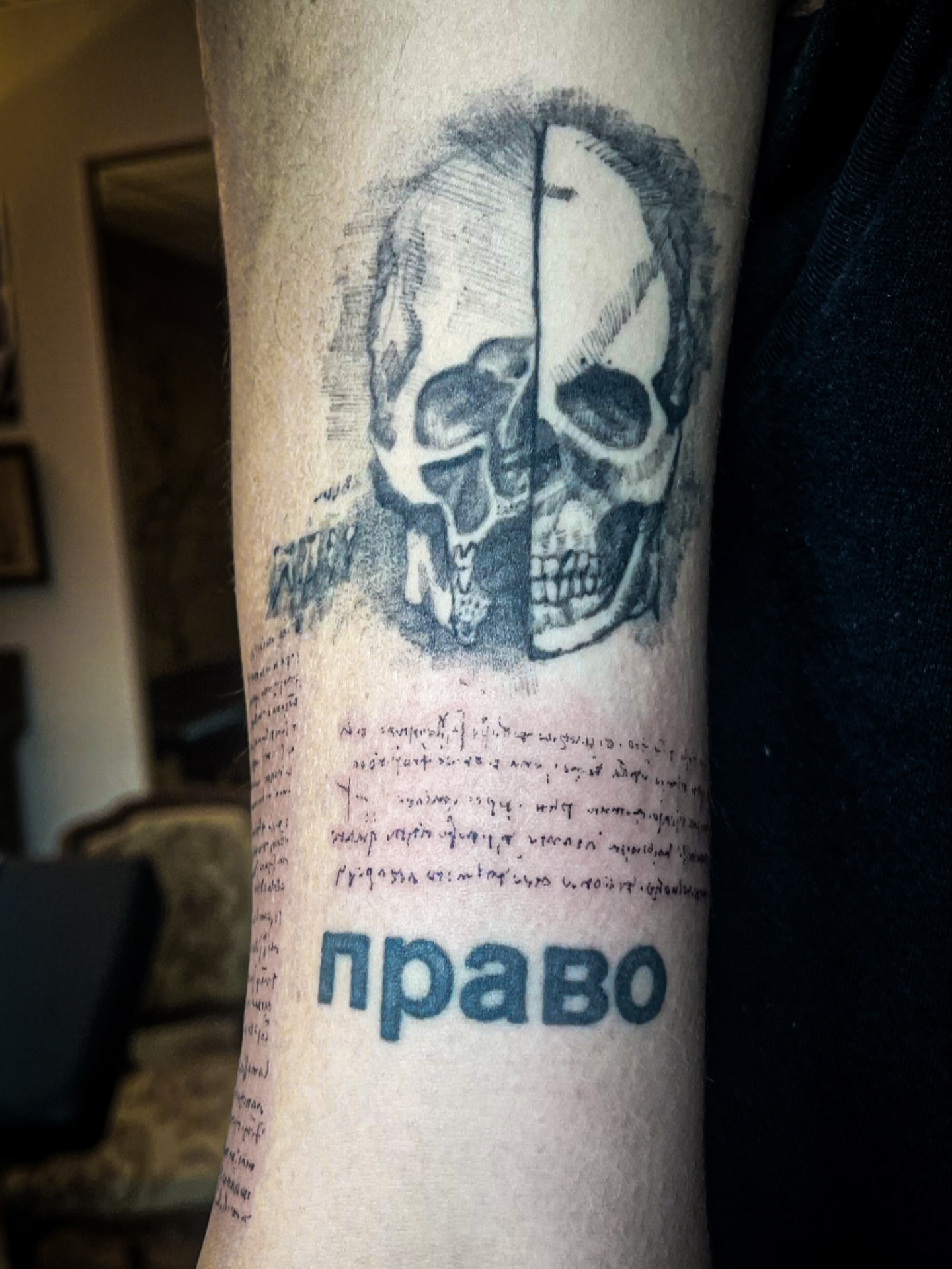 Tattoo by @sudo_tattoo — black_and_grey