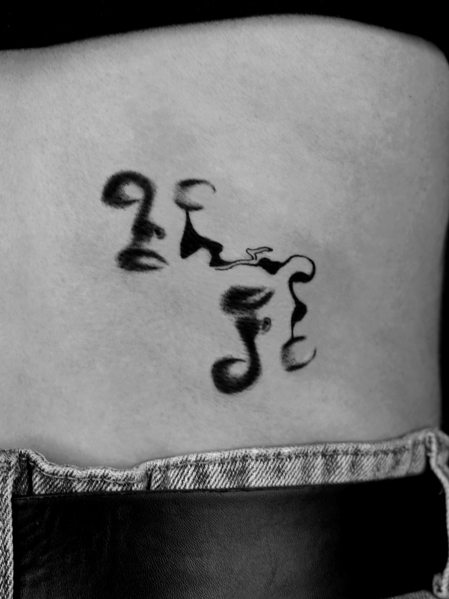 Script lettering lettering script tattoo on the ribs by Metin Karaatli