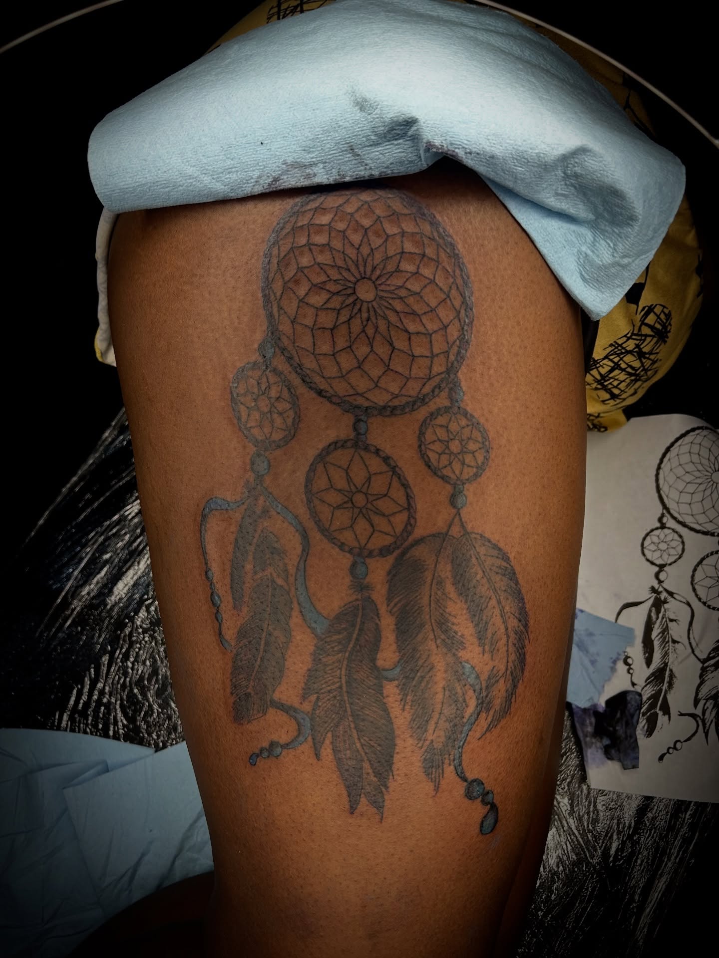 Tattoo by @inkstinctual — black_and_grey