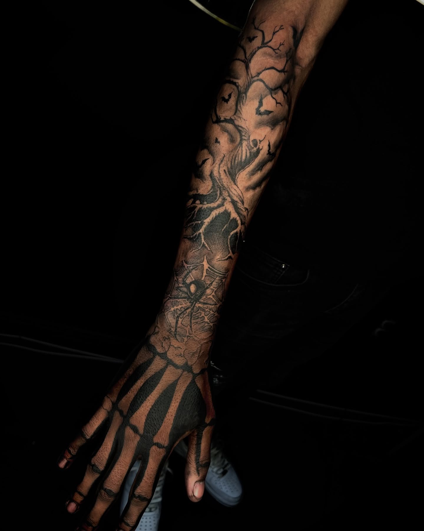 Tattoo by @inkstinctual — black_and_grey