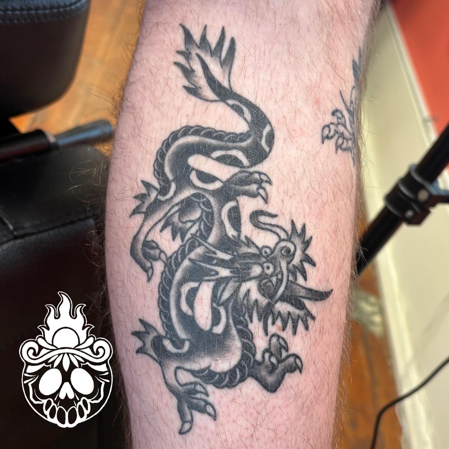 Tattoo by @nate_shahan — black_and_grey