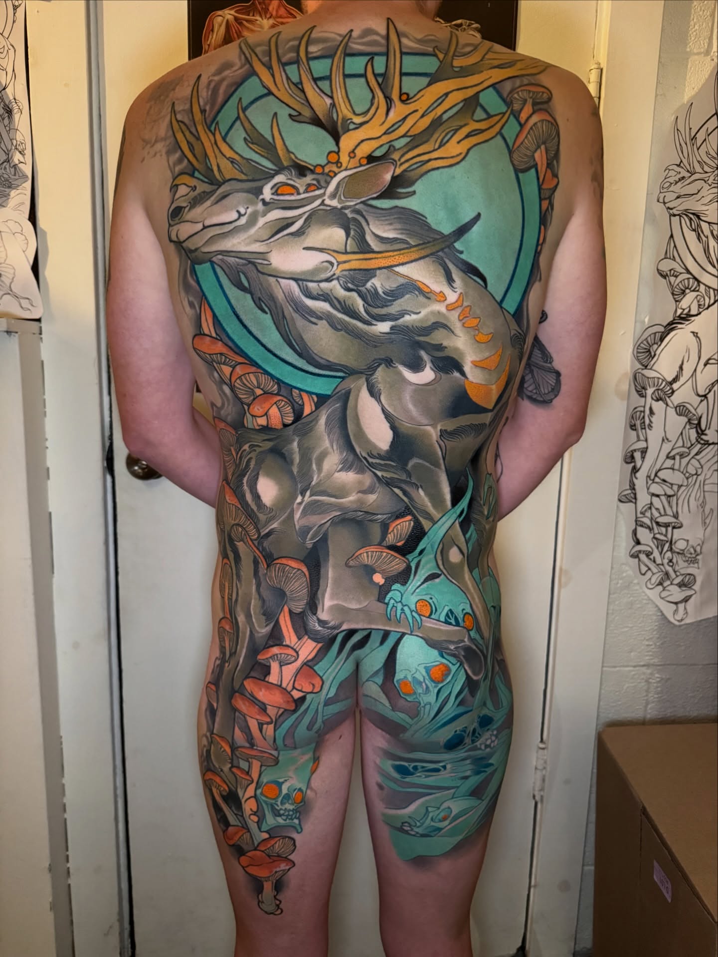 Tattoo by @sacred_crow — illustrative, surrealism