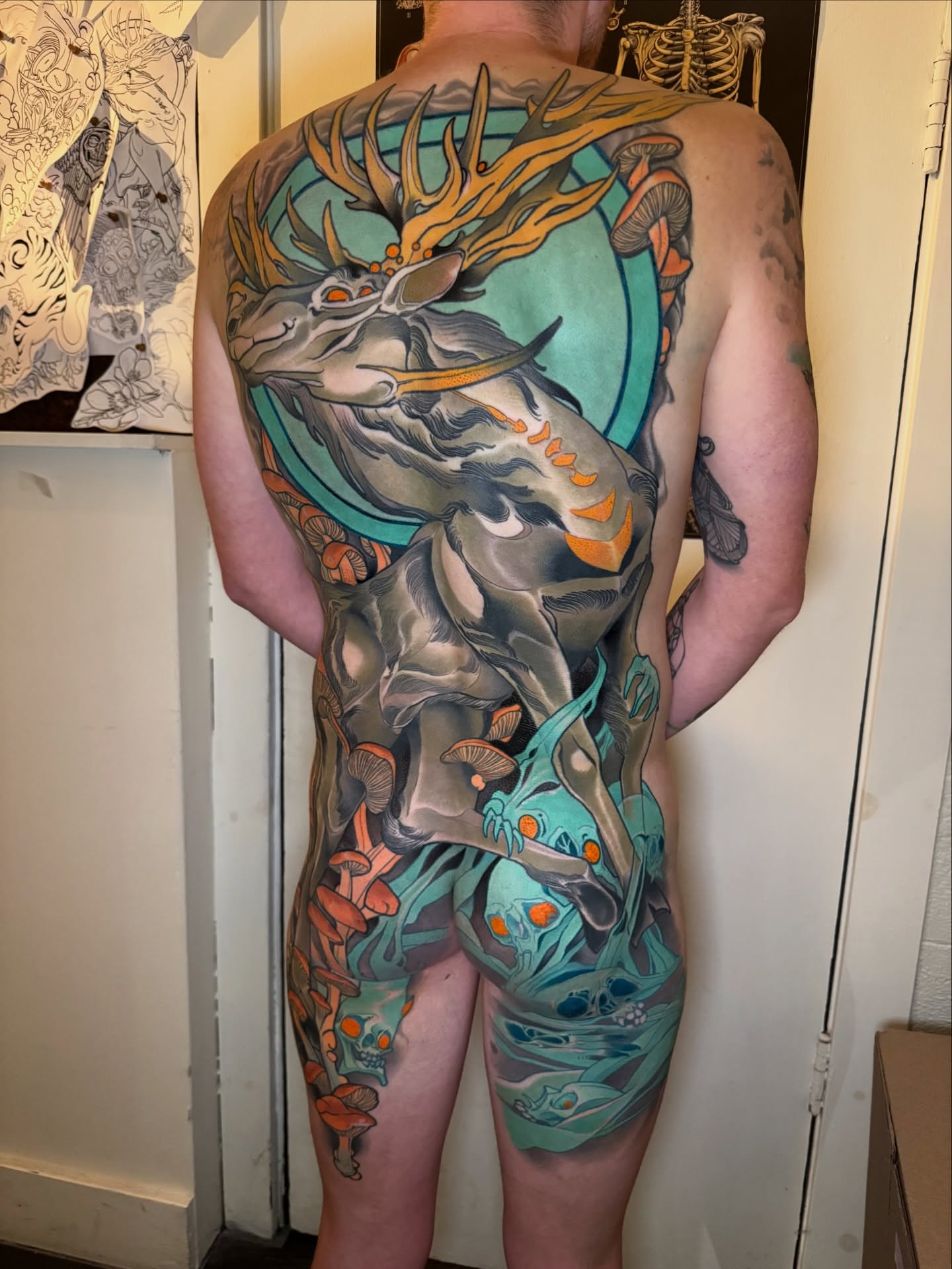 Tattoo by @sacred_crow — illustrative, surrealism