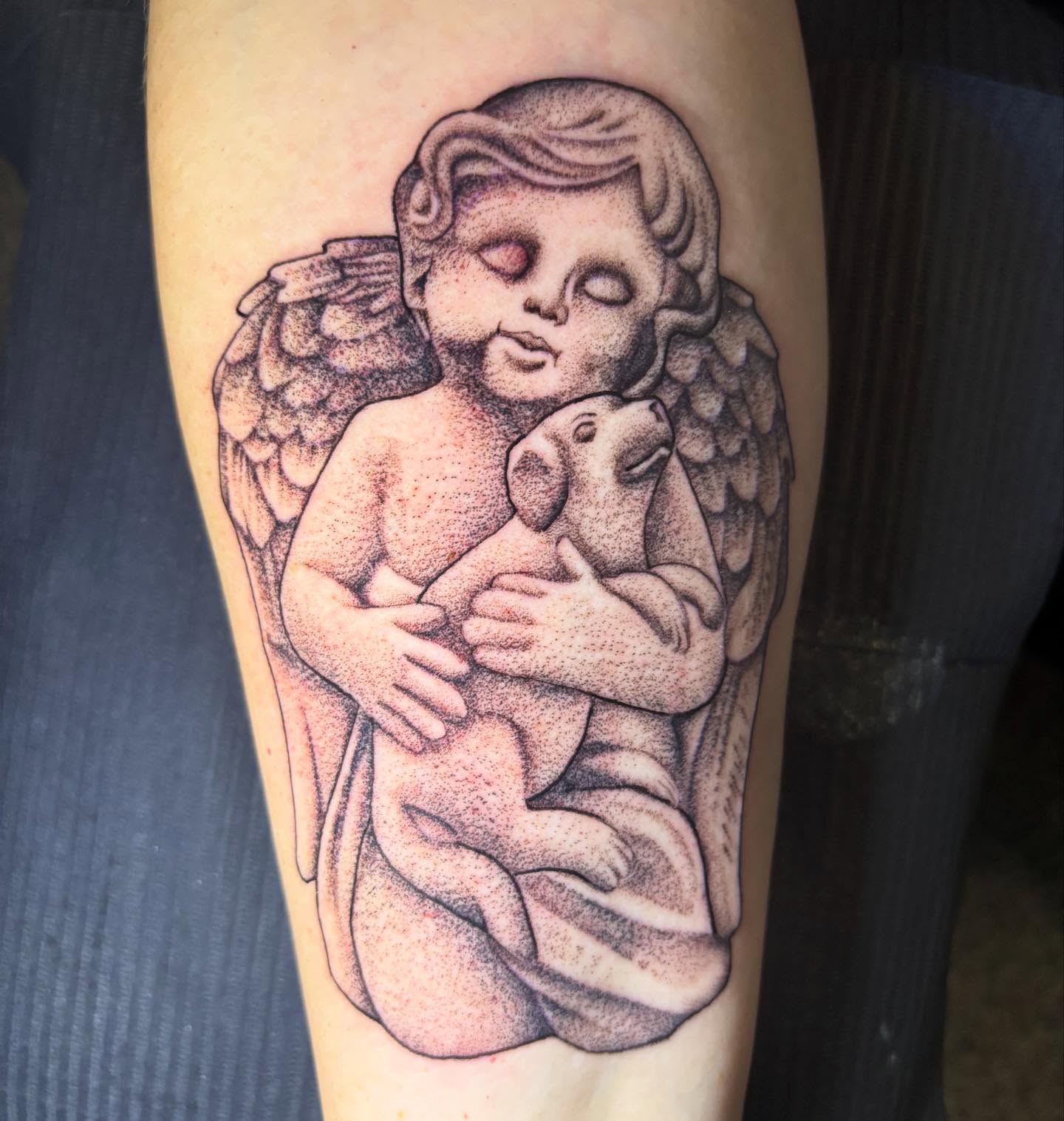 Tattoo by @tatt2dennis — dotwork