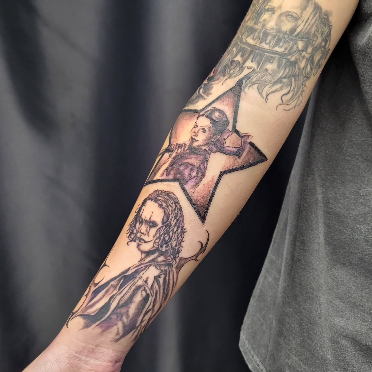Vampire realism tattoo on the forearm by LolaCat🐉